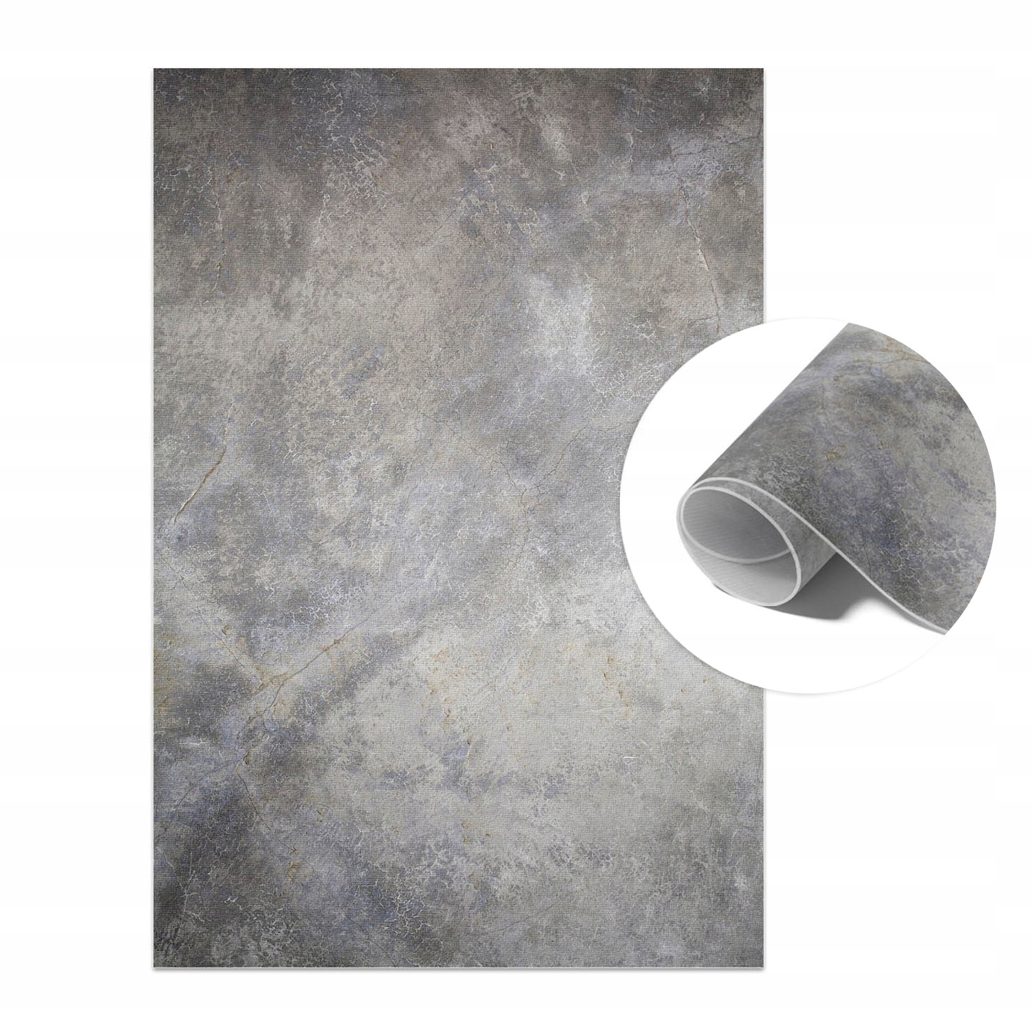 Dywan Winylowy Pcv Balkonowy Tarasowy Do Ogrodu Popękany beton 140x210