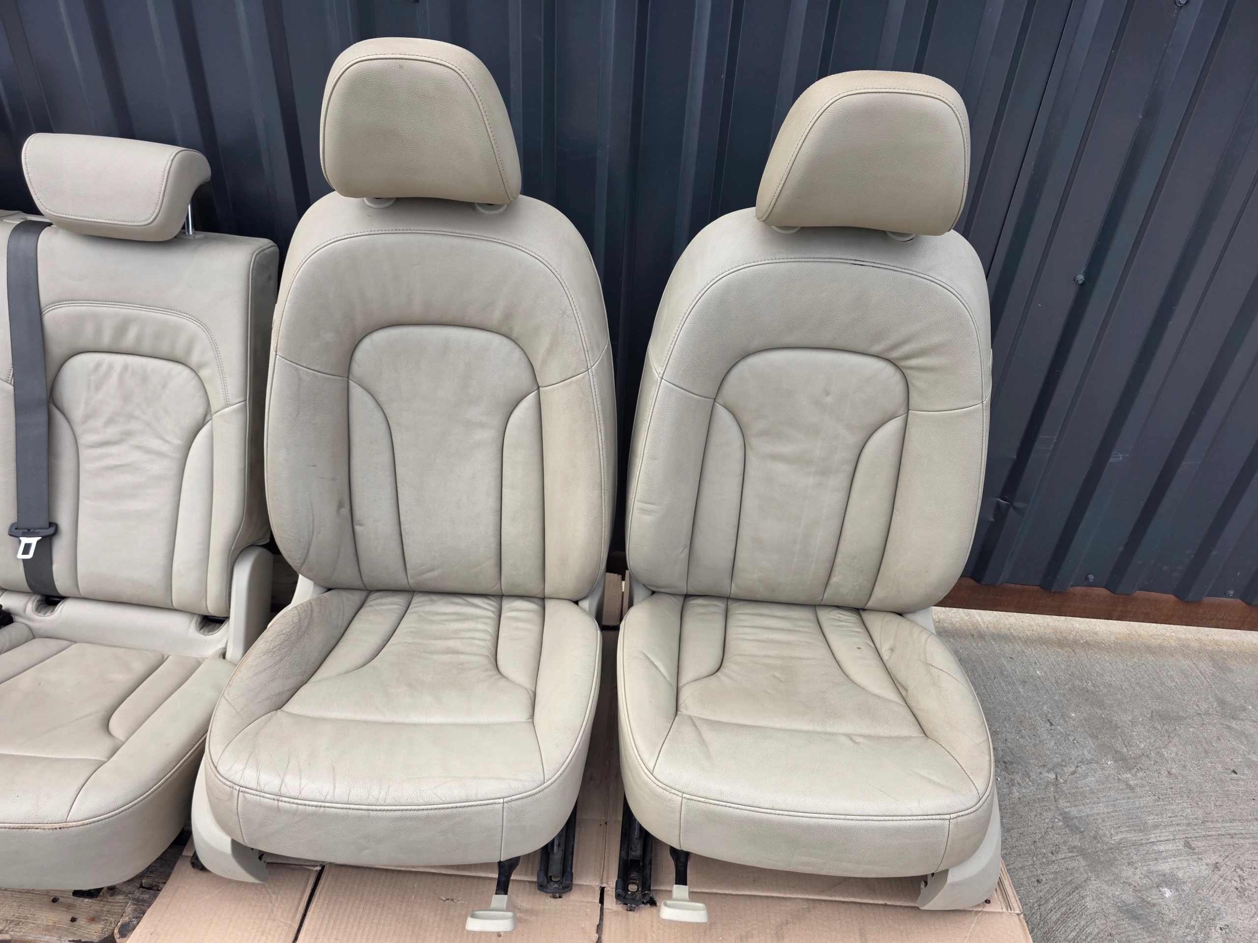 Sitz Sitze AUDI Q5 8R Leder 2008-2016 SZARE KOMPLET !!! *2