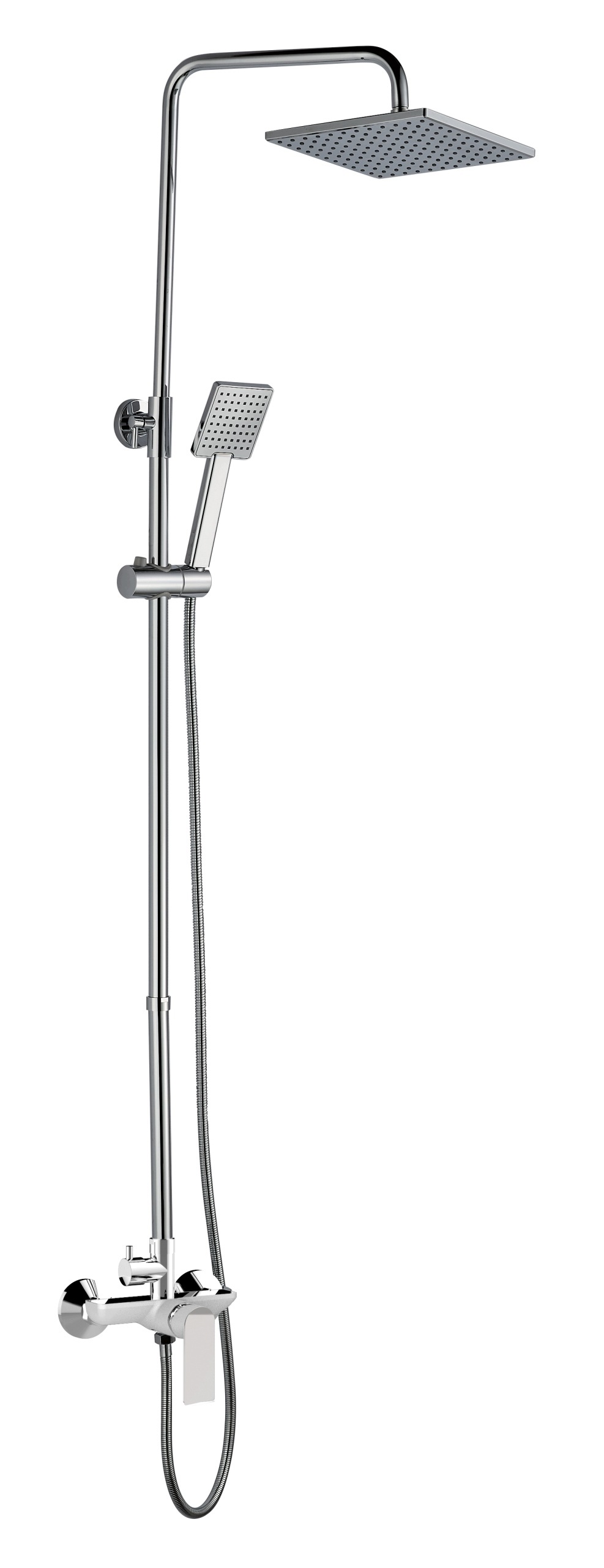 Sprchový sloup s baterií Mixxus Premium Alex 003-J White-chrome, bílý-chrom