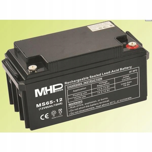 Pb akumulátor MHPower Vrla Agm 12V/ 65Ah (MS65-12) MS65-12