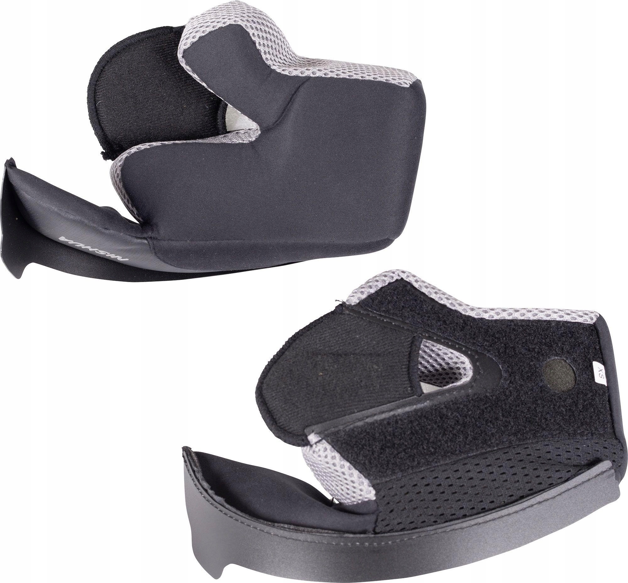 Wkładki policzkowe do kasku motocyklowego NISHUA ENDURO CARBON, rozmiar L