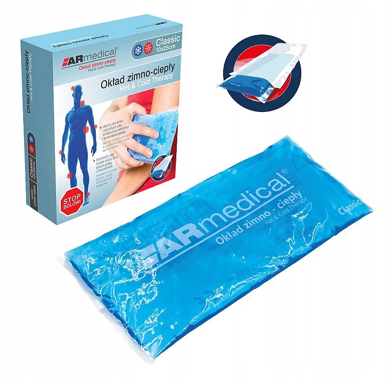 

Okład żelowy kompres ciepły zimny chłodzący 10x25