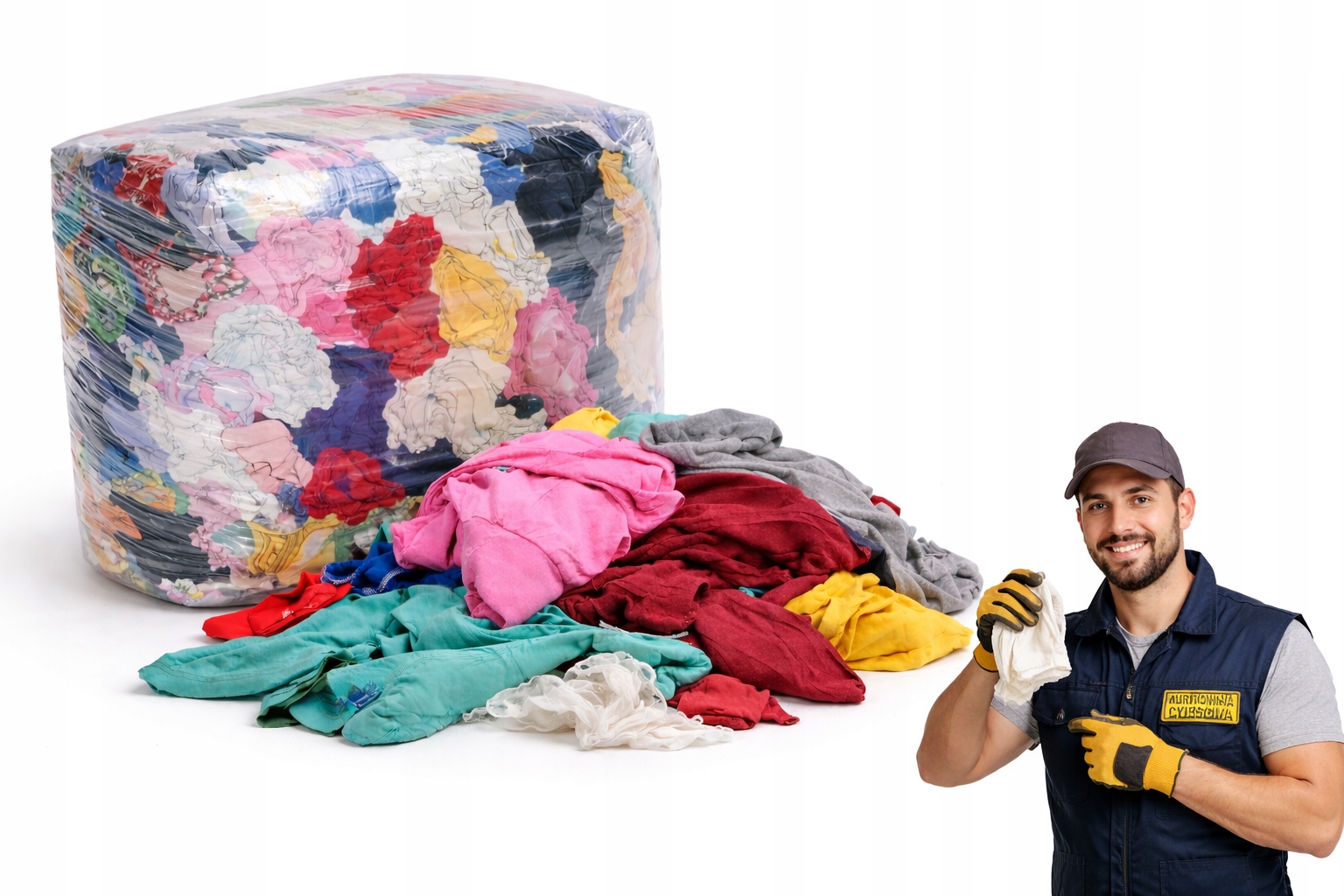 Czyściwo bawełniane kolorowe 10 kg