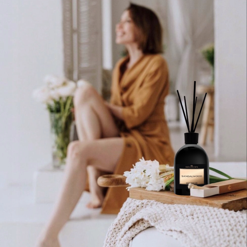 ZAPACH DRZEWO SANDAŁOWE DO DOMU PATYCZKI ODŚWIEŻACZ - 250ml DUŻA POJEMNOŚĆ Pojemność 250 ml