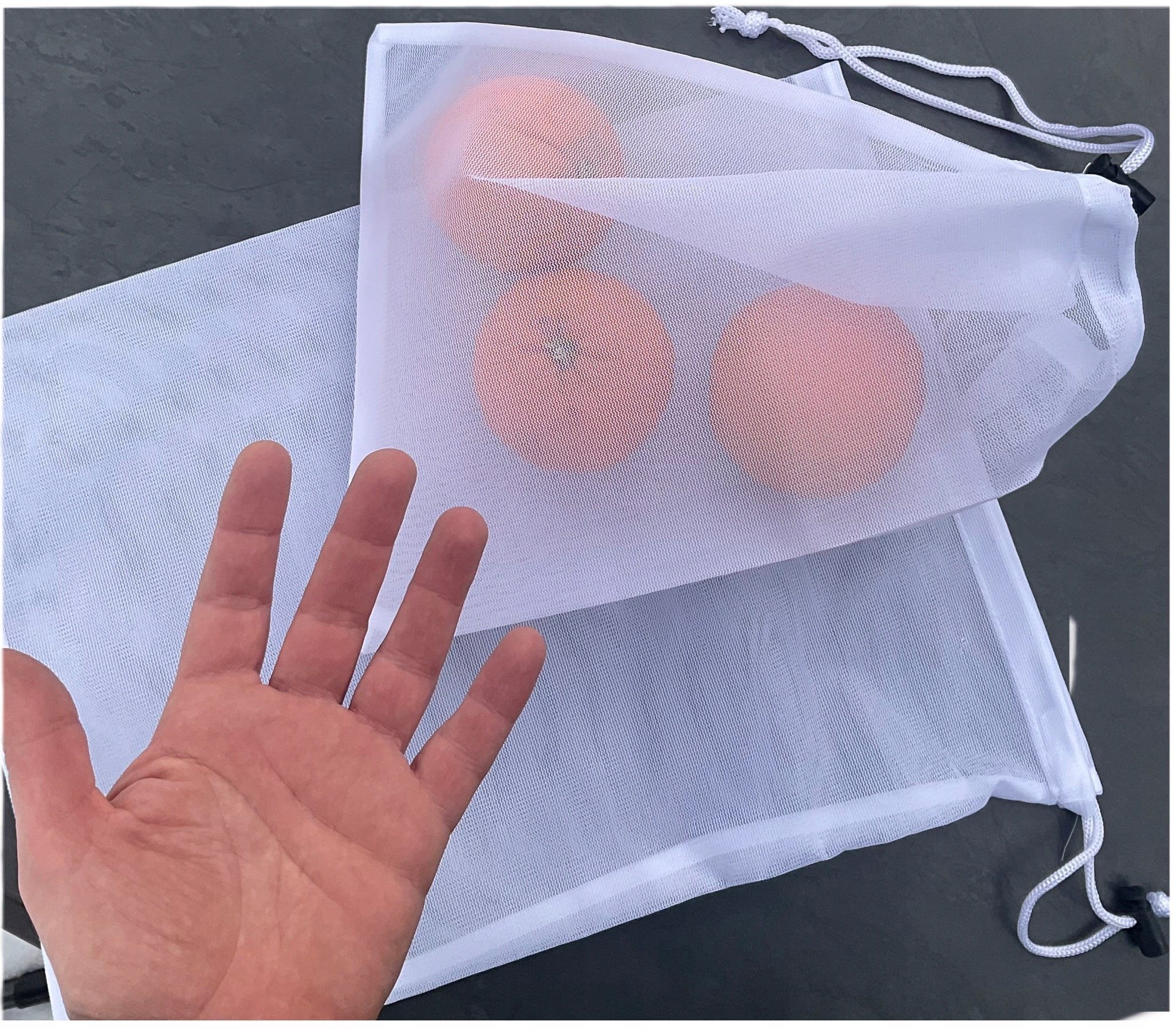 WOREK SIATKA NA OWOCE WARZYWA oddychająca NA CZOSNEK CEBULĘ OLDMAN 2szt