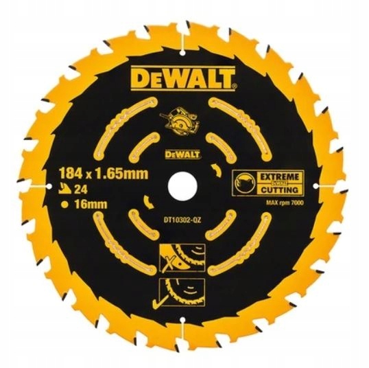 

Tarcza do drewna 184 mm Extreme DT10302 DeWalt