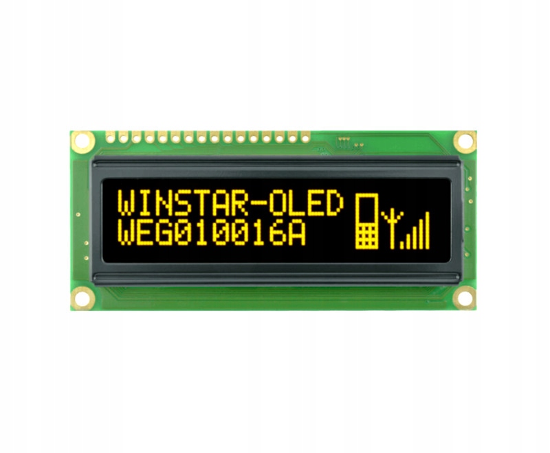 Wyświetlacz OLED graficzny yellow 100x16px WINSTAR