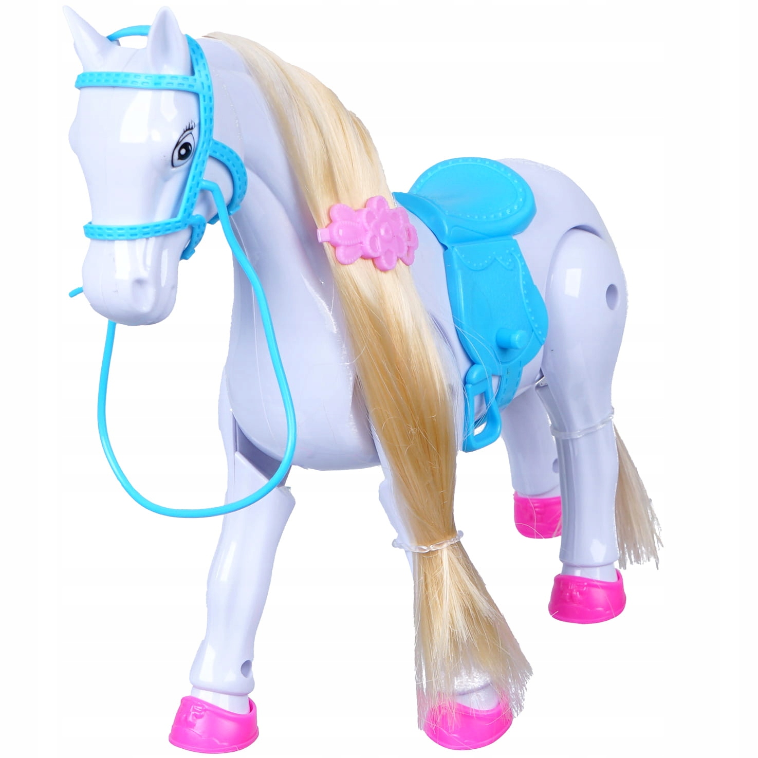 CHODZĄCY KOŃ NA BATERIE KONIK Z AKCESORIAMI Rodzaj konie i karoce