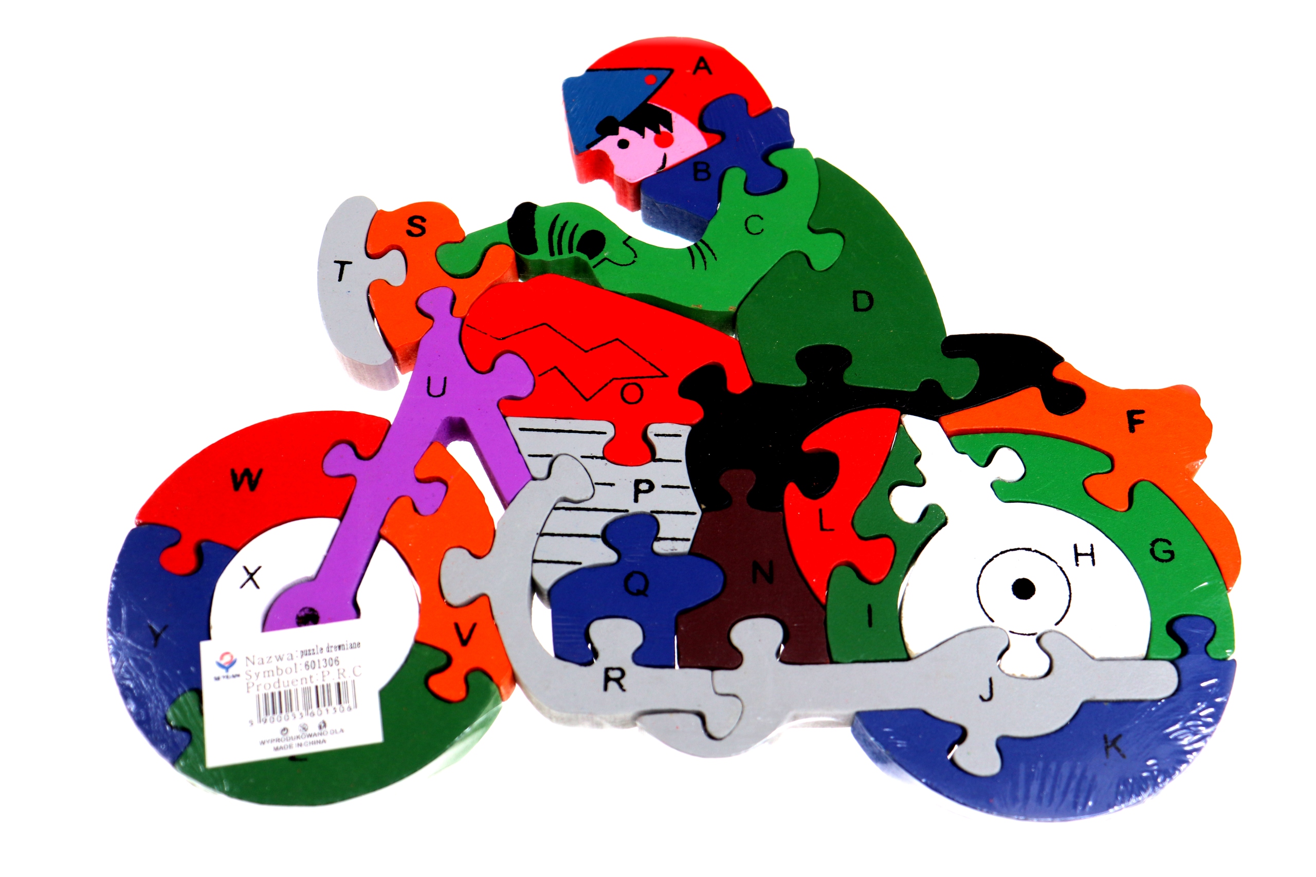 Puzzle Edukacyjne Układanka Drewniane WZOR7 26el Marka inna