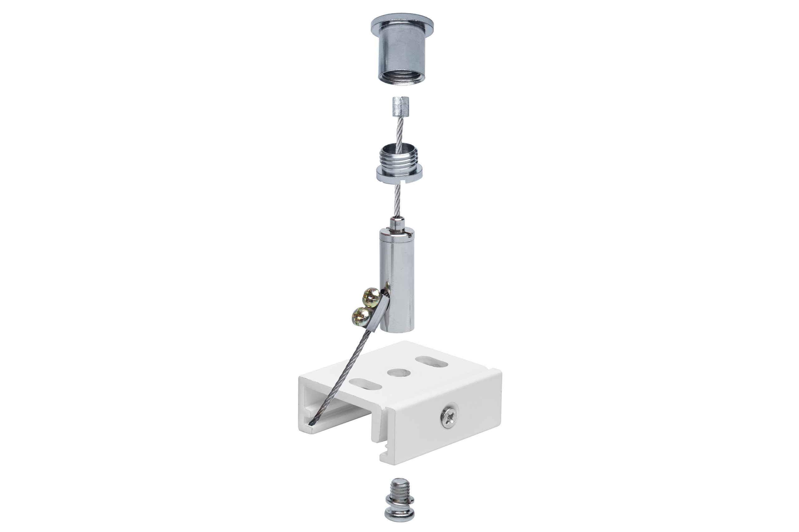 Zawiesie do szyn 3F 3m białe do zwieszania szyn Kod producenta 023-ZWS-WHT-3M