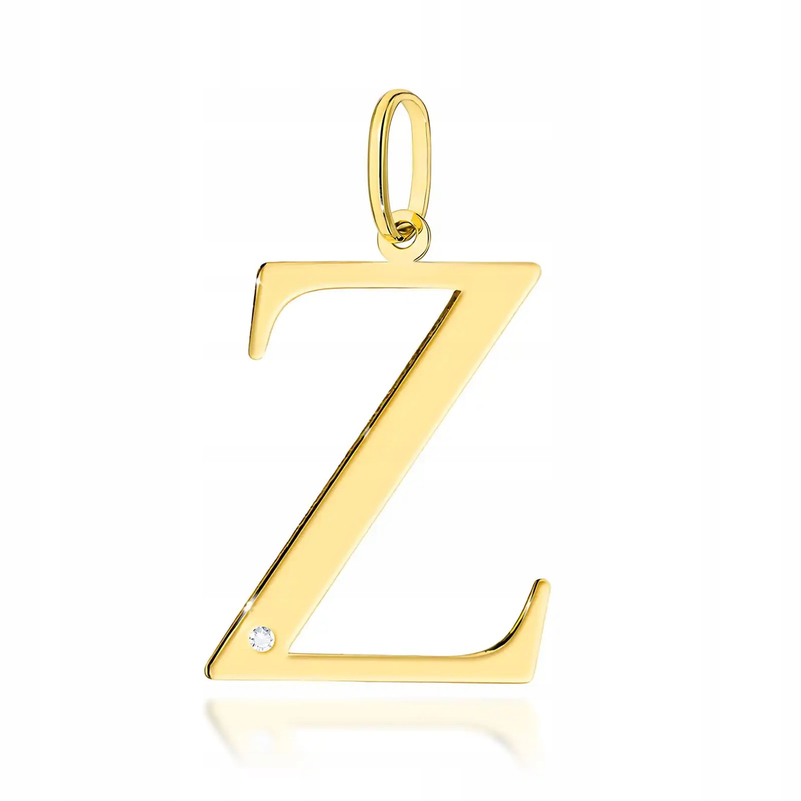 Dámský přívěsek ze zlata 585 s diamantem, písmenko Z, elegantní jako dárek