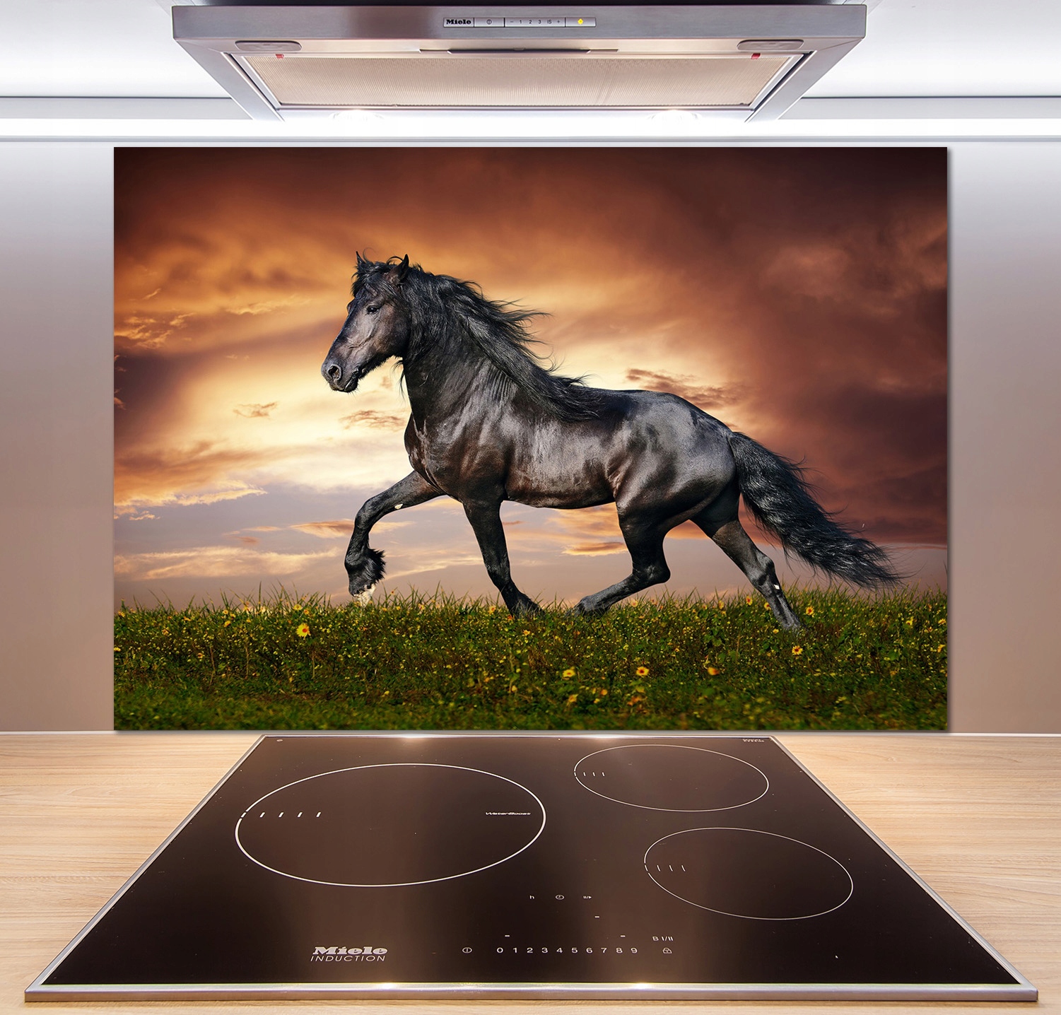 

Panel do kuchni Kłusujący koń 100x70 cm + Klej