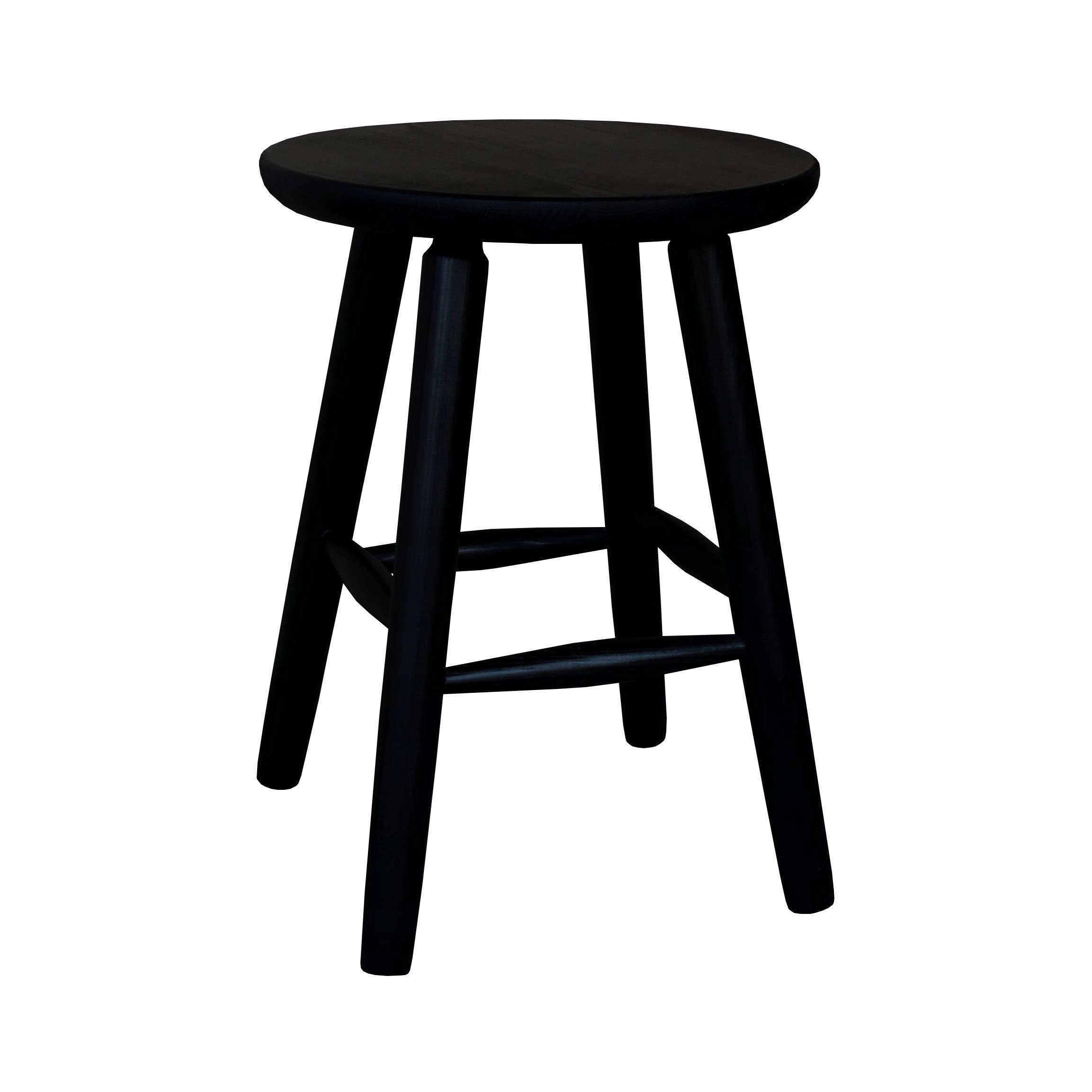 

Taboret Sosnowy Okrągły Siedzisko 33 cm Czarny