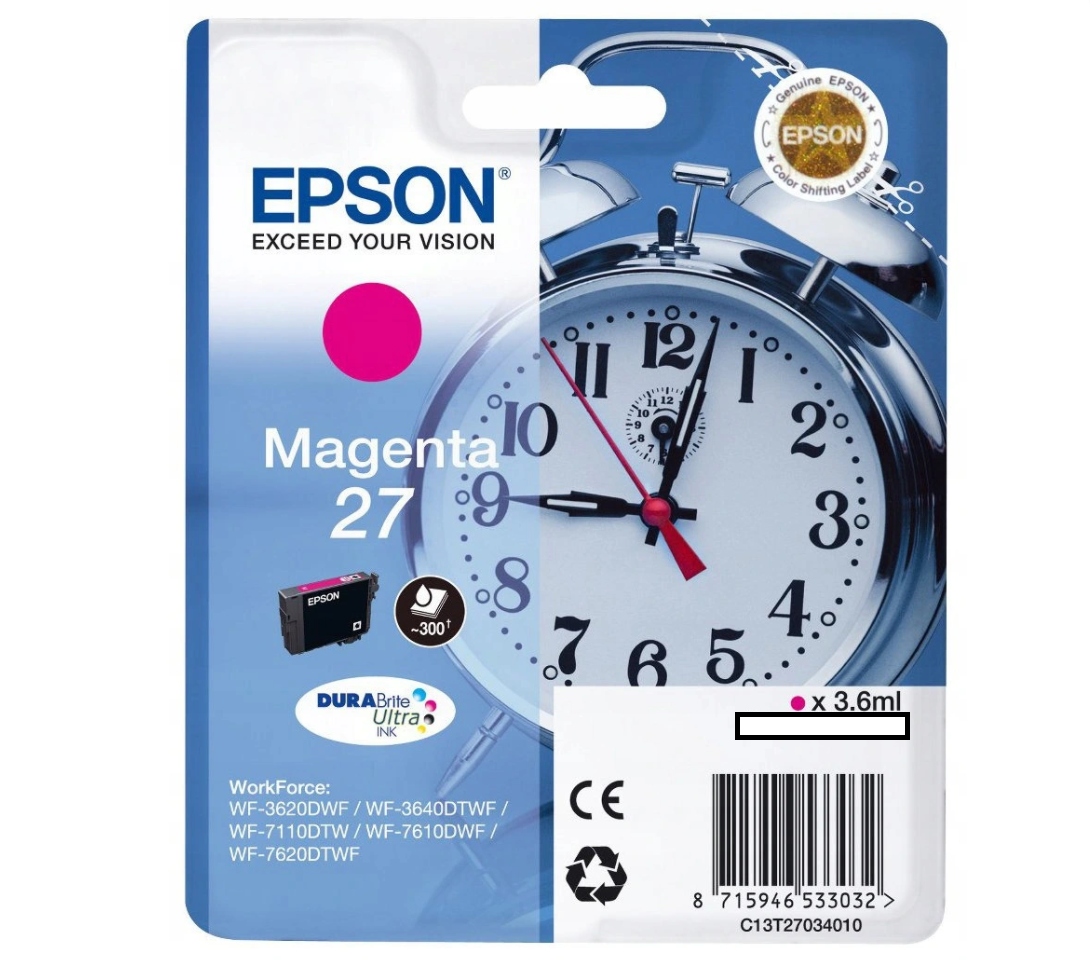 Druk Epson C13T27024010 niebieski (cyan)
