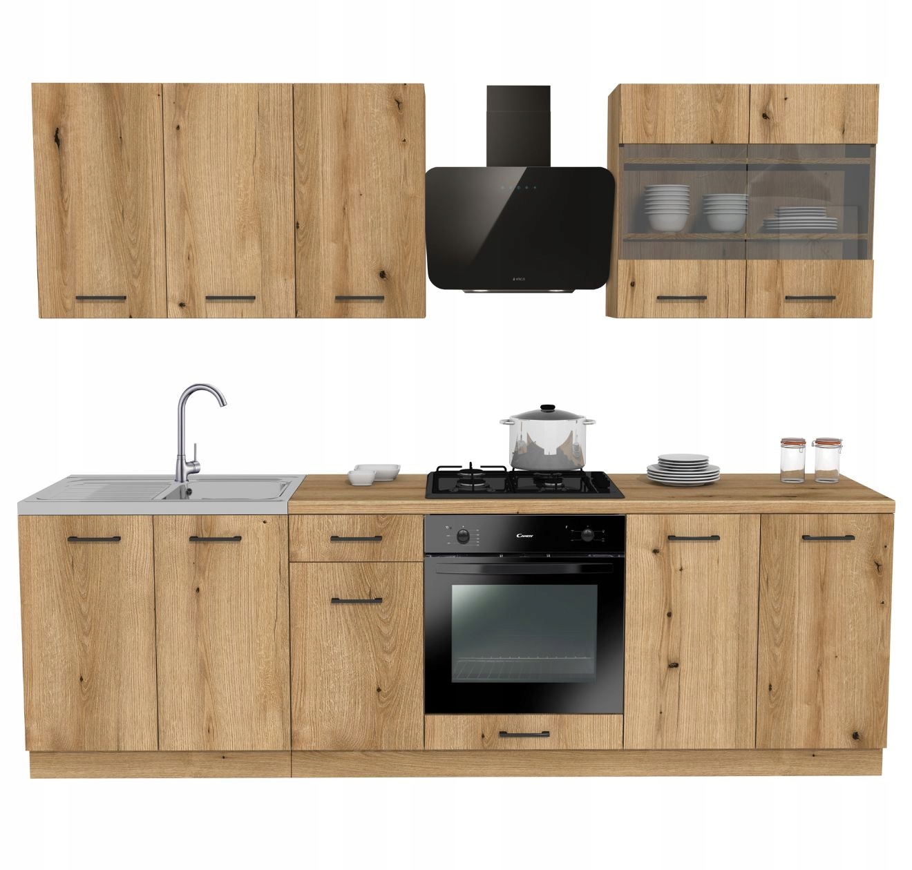 Kuchyňský set Capri 260 Dub Evoke s pracovní deskou