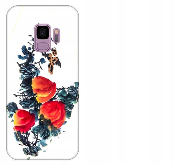 

Etui pokrowiec Samsung Galaxy S9 Kwiaty akwarela c