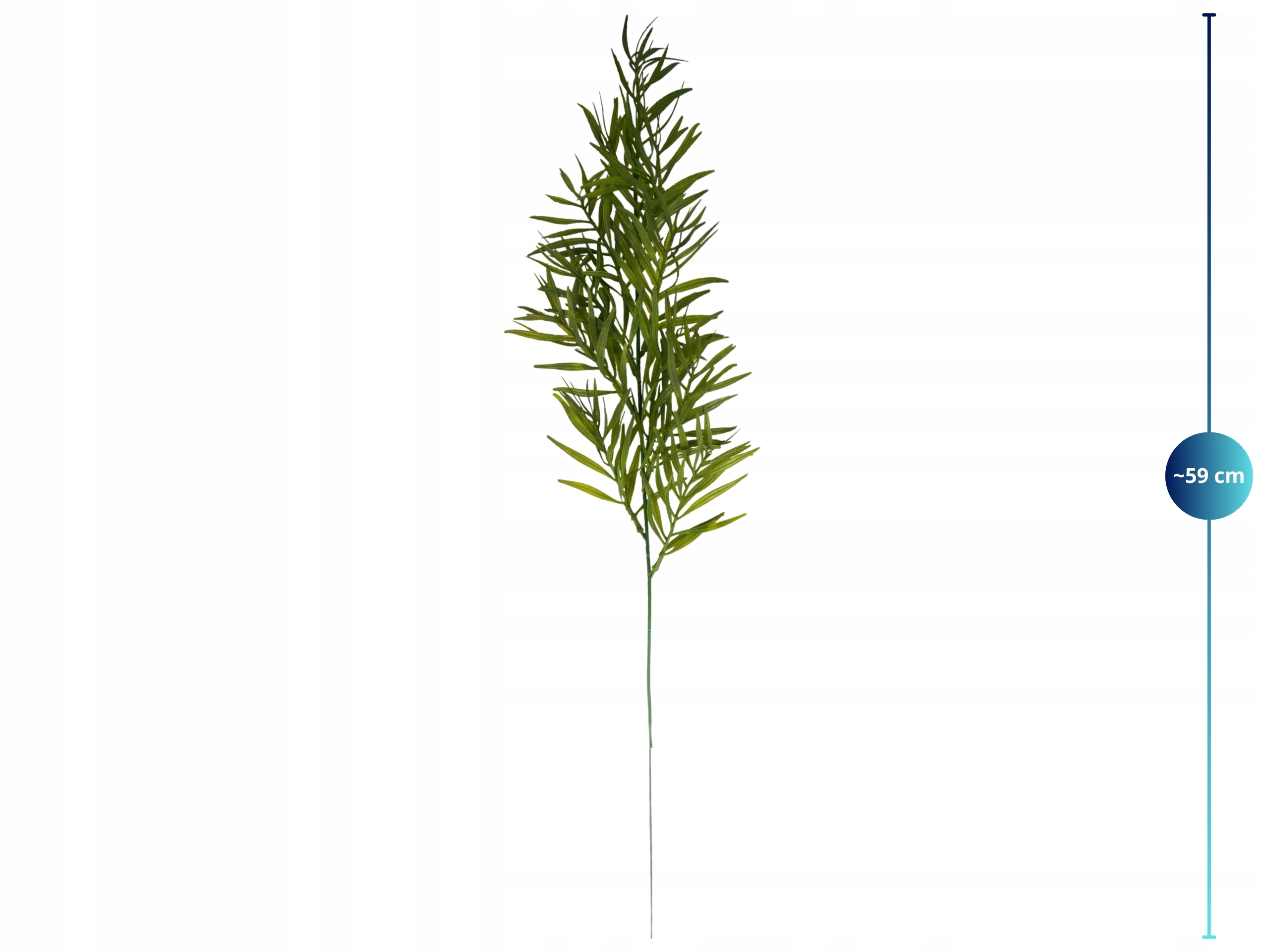 SZTUCZNA GAŁĄZKA LIŚCIE DO STROIKÓW PIK NA DRUCIE 59cm WYSOKA KWIATY STROIK Marka Topoblu