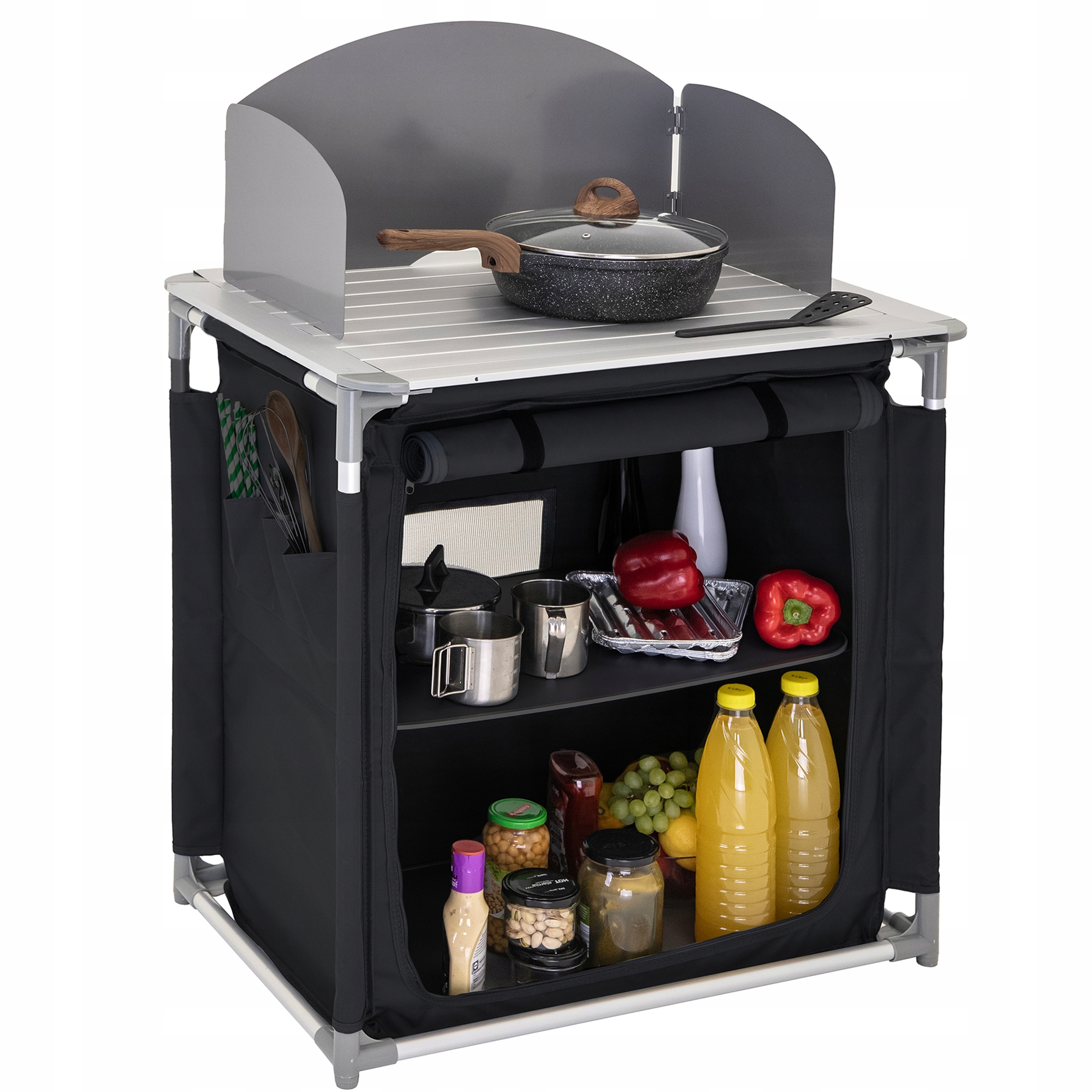 KUCHNIA TURYSTYCZNA SZAFKA stół składany ogrodowy walizka KEMPINGOWY stolik Producent inny