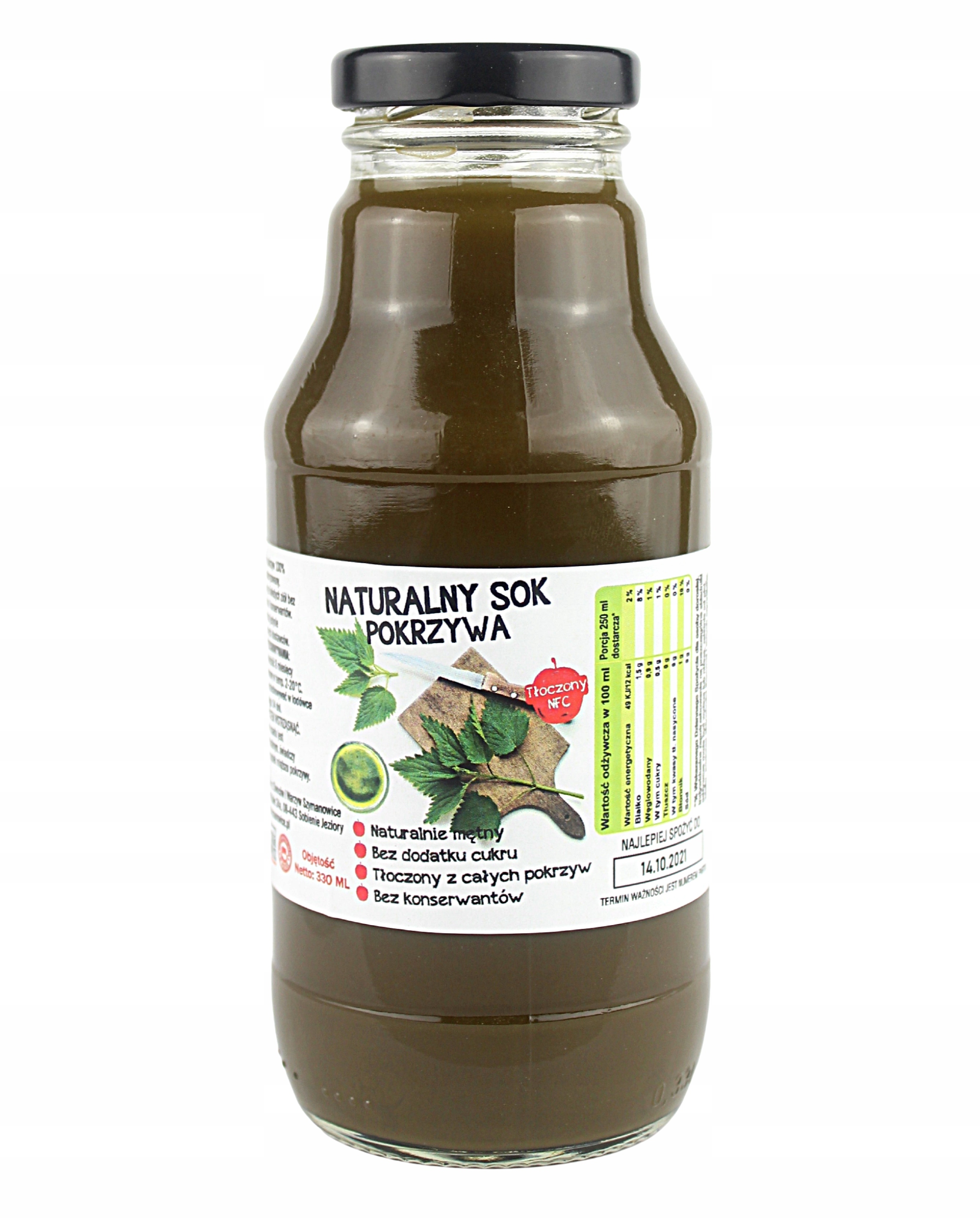 

Sok Tłoczony z Pokrzywy Pokrzywa 100% 330ml