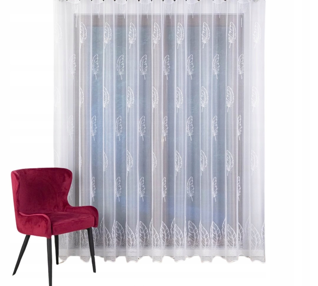 Hotová Záclona S Páskou, Módní Pera 500x245