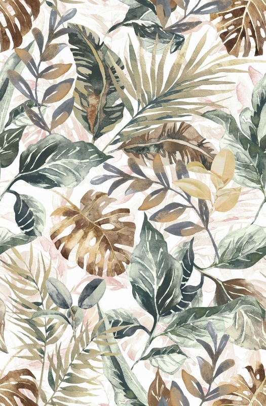 

Tkanina DX 14 Monstera Liść Odcienie Beż Zasłonowa