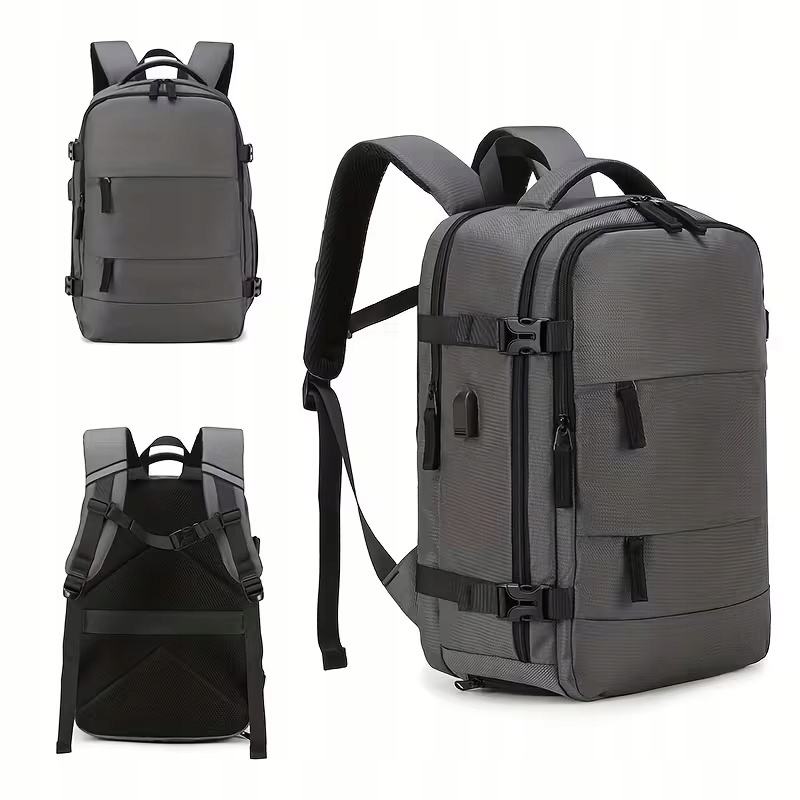 Torba Plecak Podróżny Damski Męski do Samolotu Lekki Pojemny Bagaż 40x30x20