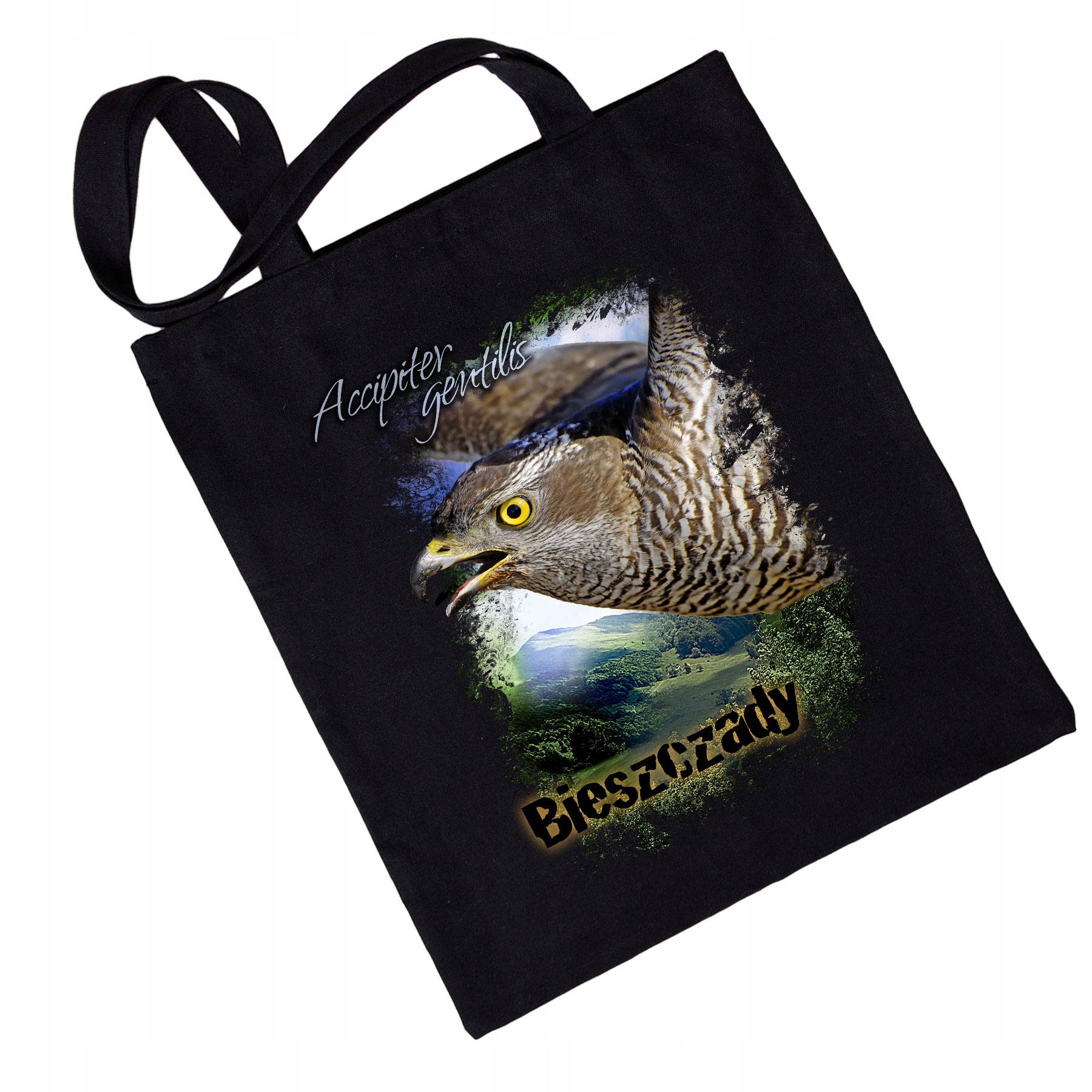 

Torba eko Bieszczady Jastrząb Lato, czarny