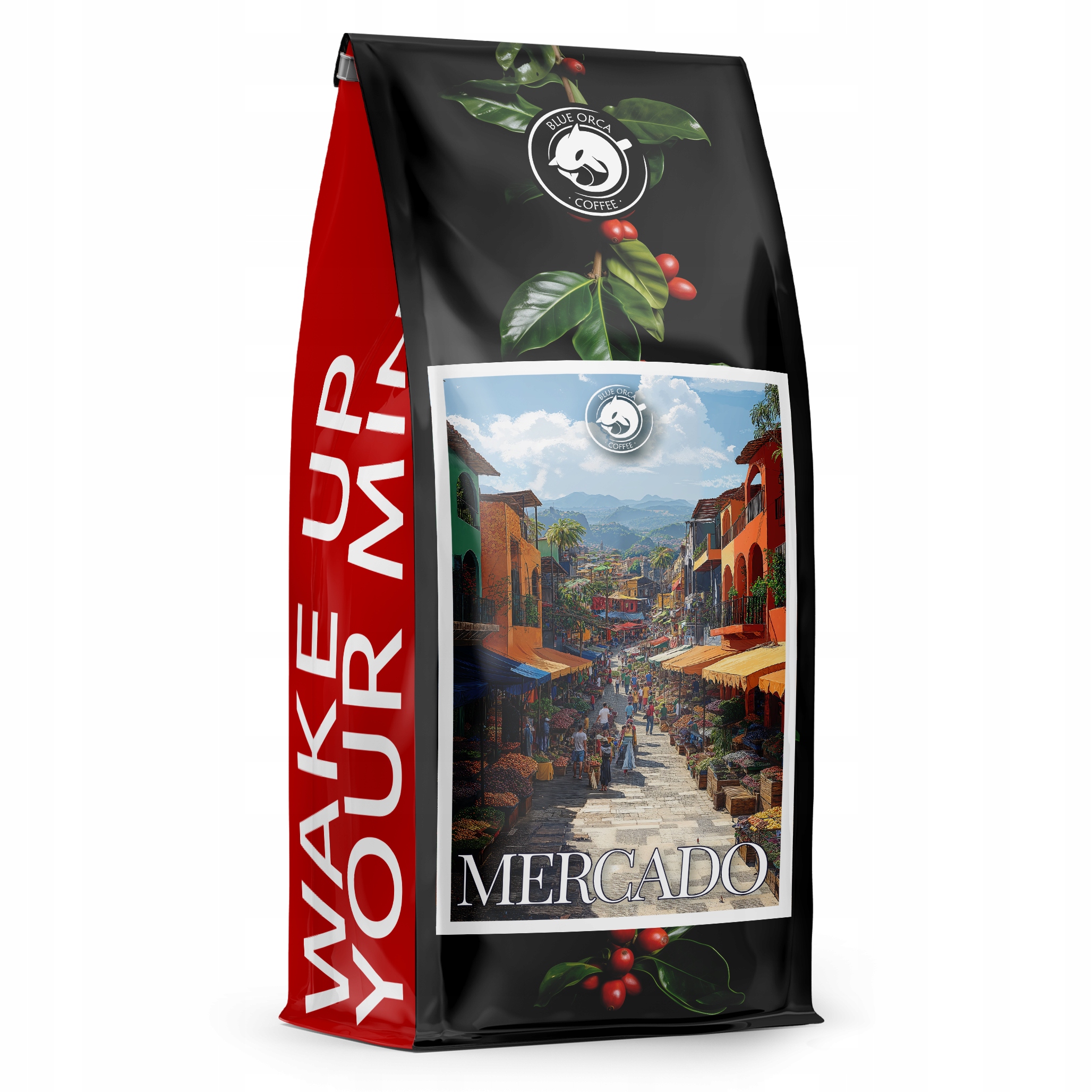 Levně Káva zrnková 1 kg Mercado 100% Arabica Čerstvě pražená Blue Orca Coffee