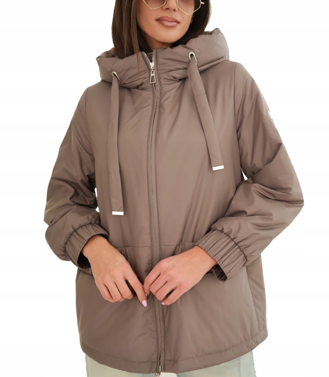 Dámská přechodová bunda s kapucí oversize Zuza 40