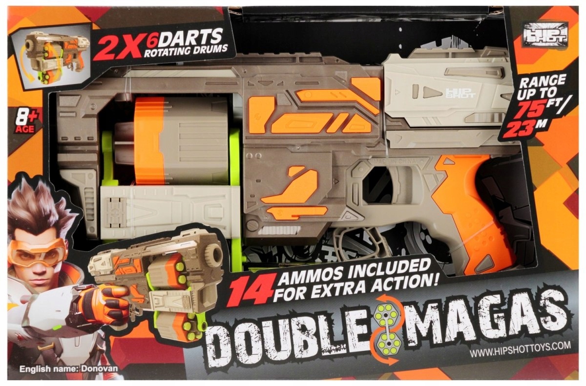 PISTOLET NA STRZAL+AKC 38X25X8 MC 3282