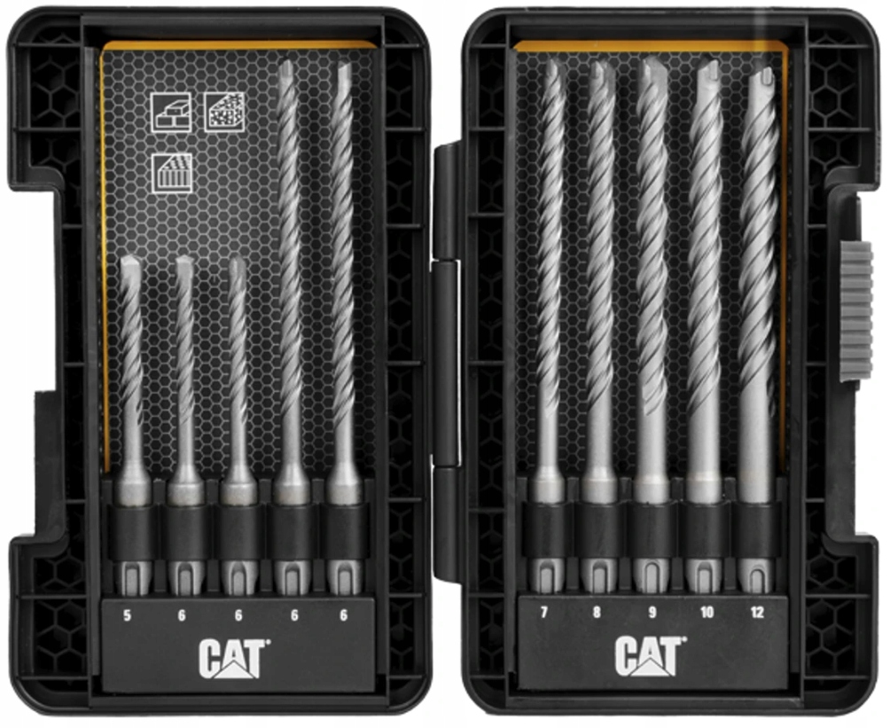 Zestaw Wierteł SDS-Plus DA03901 Cat 10 Szt. 5–12 mm 110–160 mm
