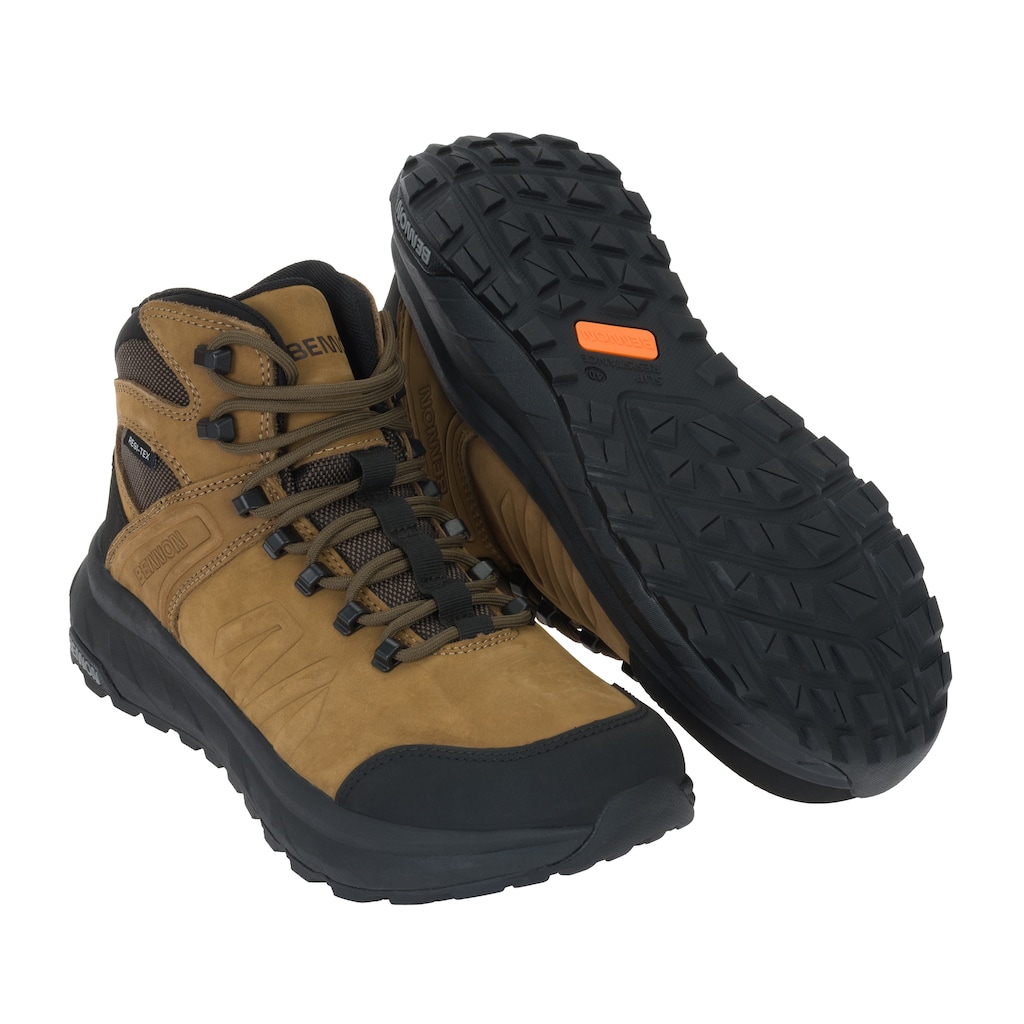 Turistické trekové boty Bennon Terenno Barefoot+ 06 Mid Brown 44