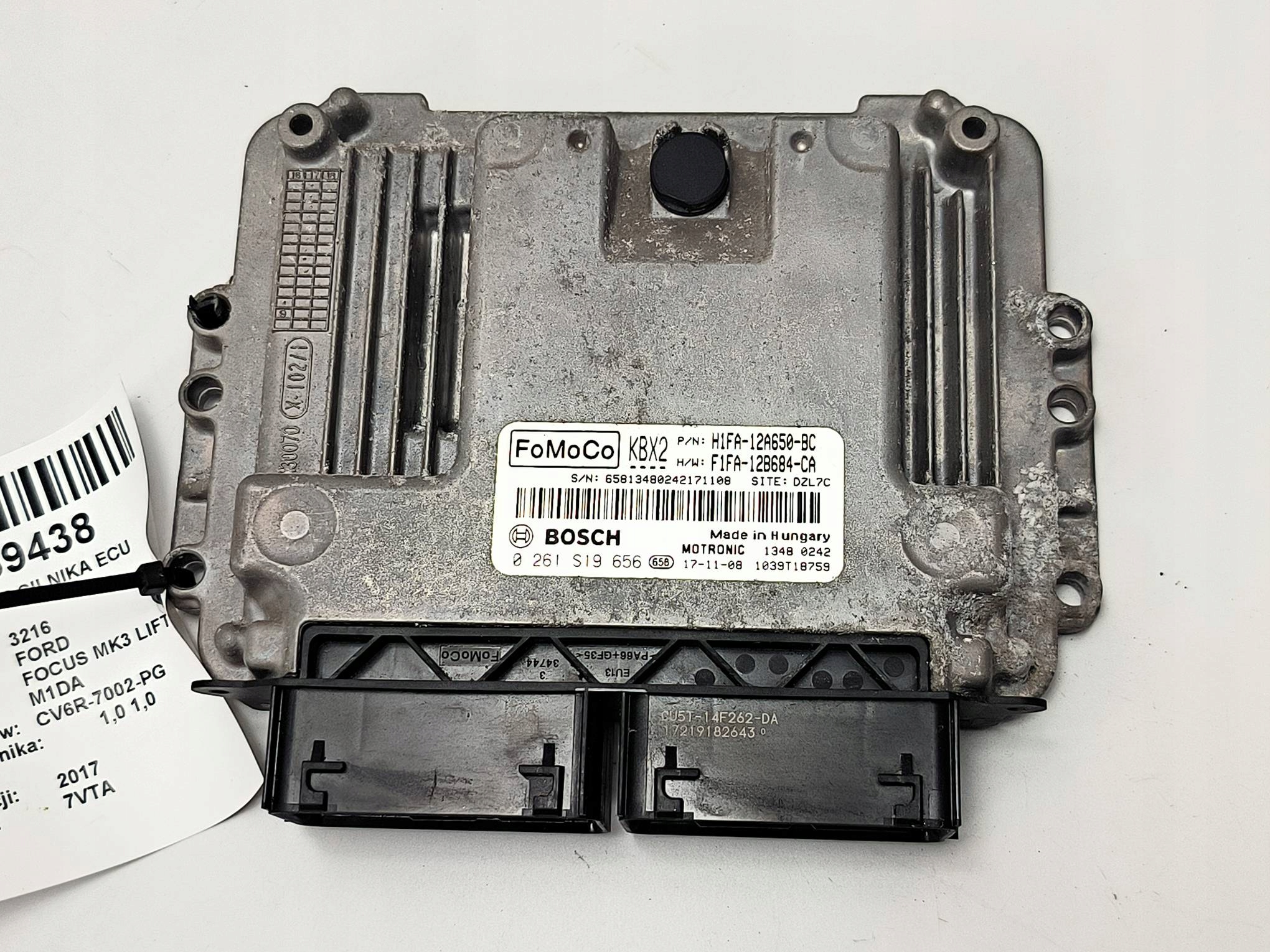 computer Motore ECU H1FA-12A650-BC 1.0 ECOBOOST FORD FOCUS MK3 LIFT
