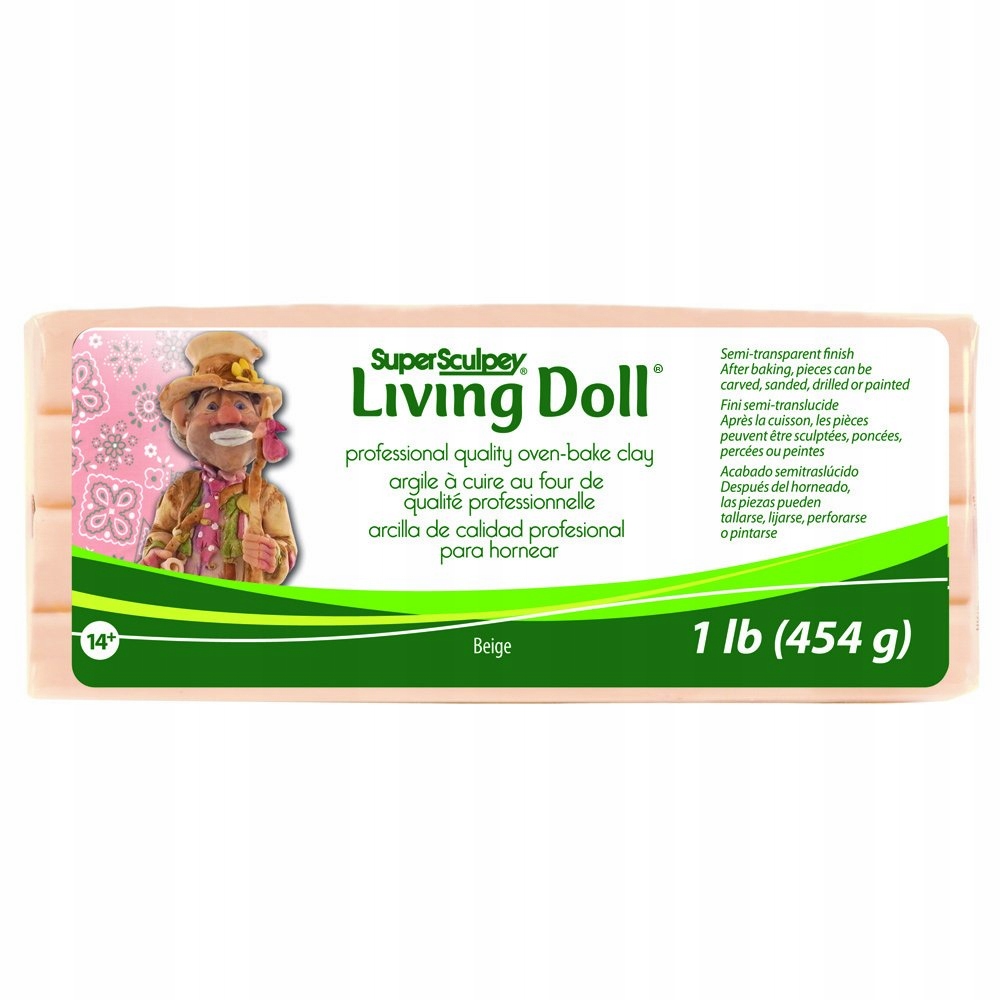 

Glina Sculpey 1lb/ 454g Living Doll, Beige,