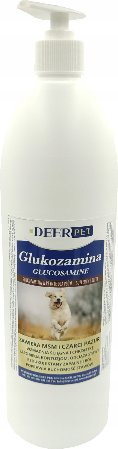 Levně Doplněk Na Klouby Pro Psy Glukosamin Msm Černý Dráp 1000 ml Deer Pet