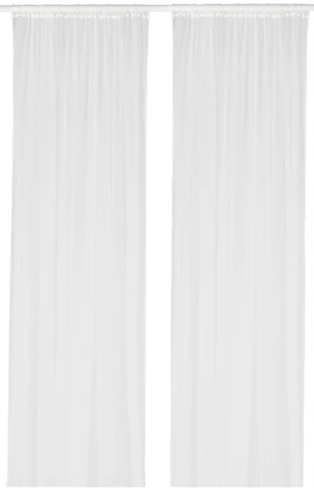 

Ikea LILL firanki białe 280x300 2 szt. firany