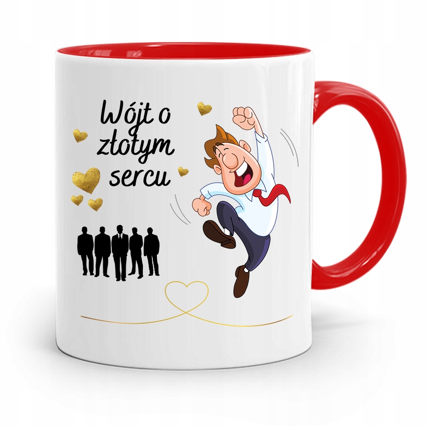 

Dla Wójta Kubek Czerwony Wójt O Złotym Sercu