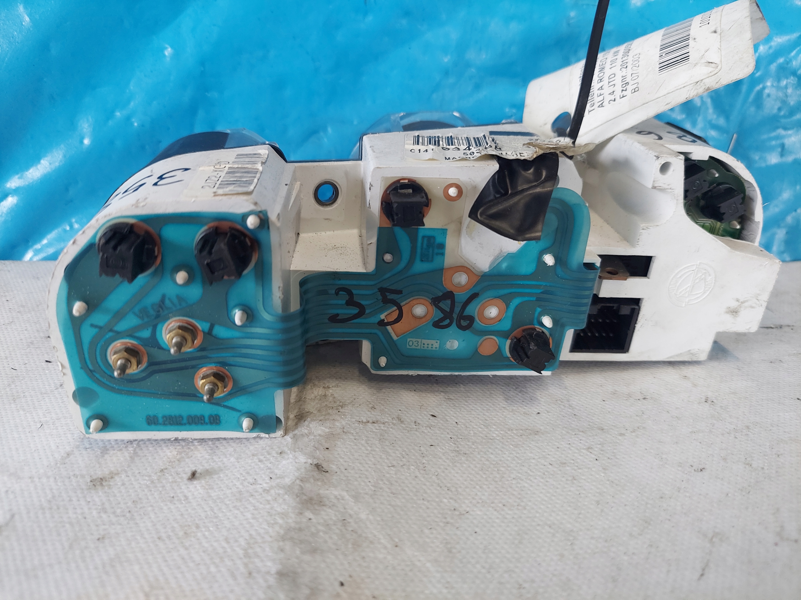 dials clock PEUGEOT 206 1.4 B 9645847280