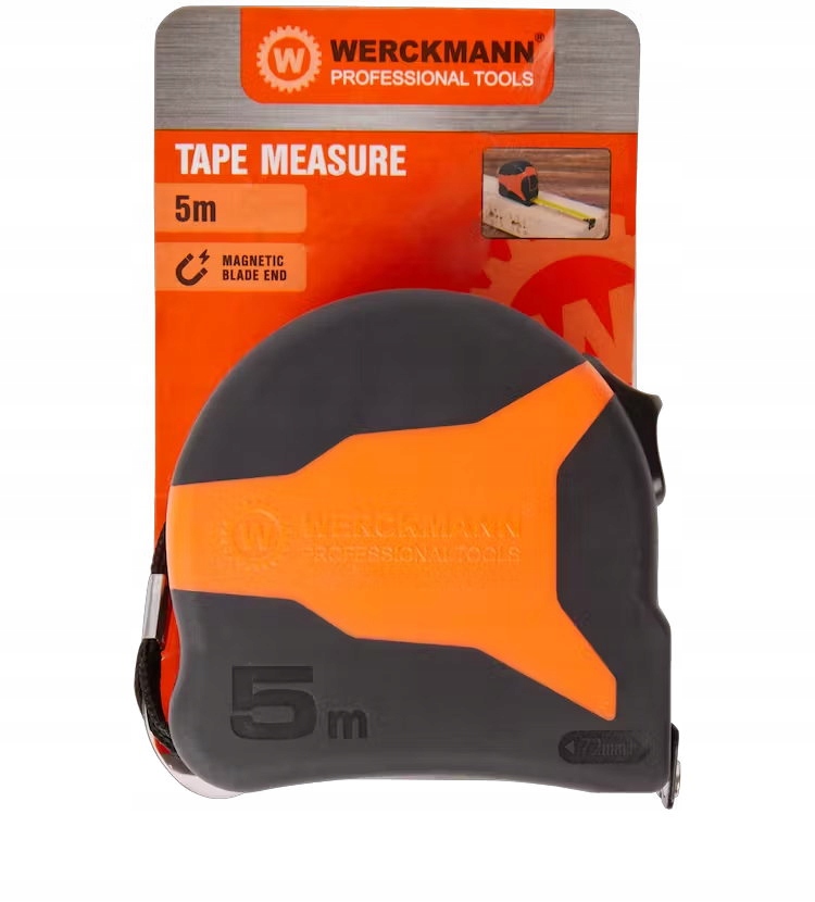 Miara miarka zwijana Werckmann 5 metrów, magnetyczna EAN (GTIN) 8718964143634