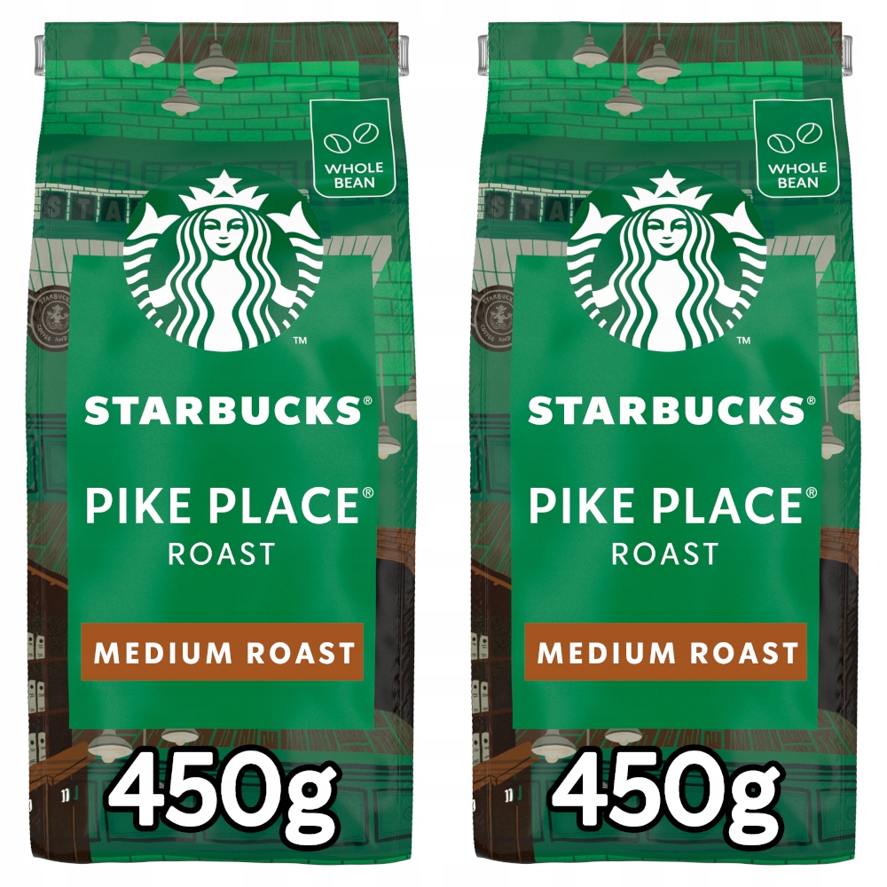 Starbucks Pike Place Roast Kawa ziarnista 900g