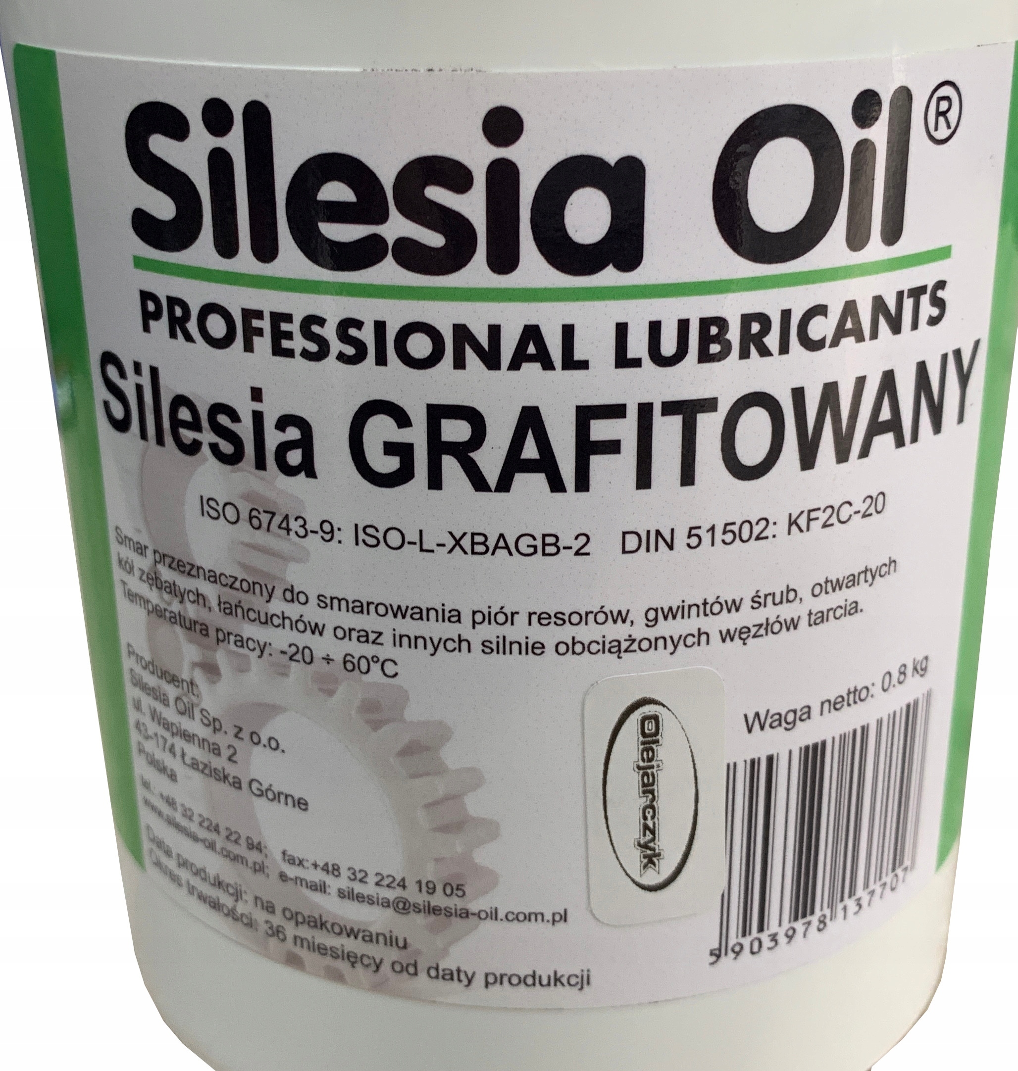 SILESIA OIL Czarny Smar GRAFITOWANY 800g EAN (GTIN) 5903978137707