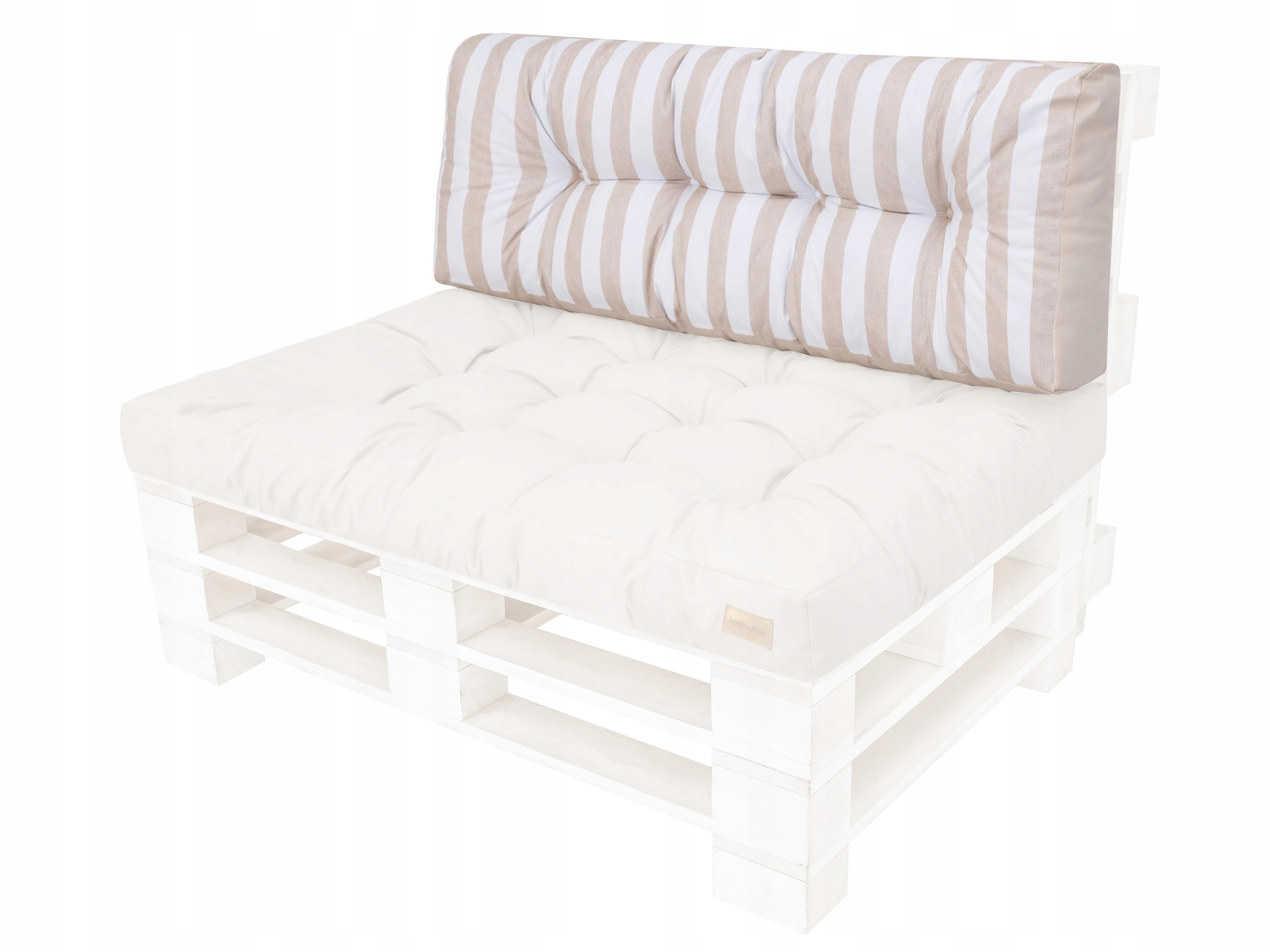 Záhradný vankúš na operadlo lavičky z paliet 120x40