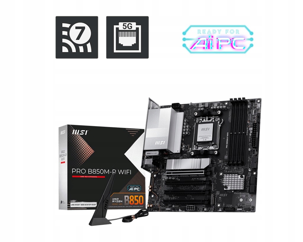 Msi Pro B850M-P WIFI/AM5/mATX