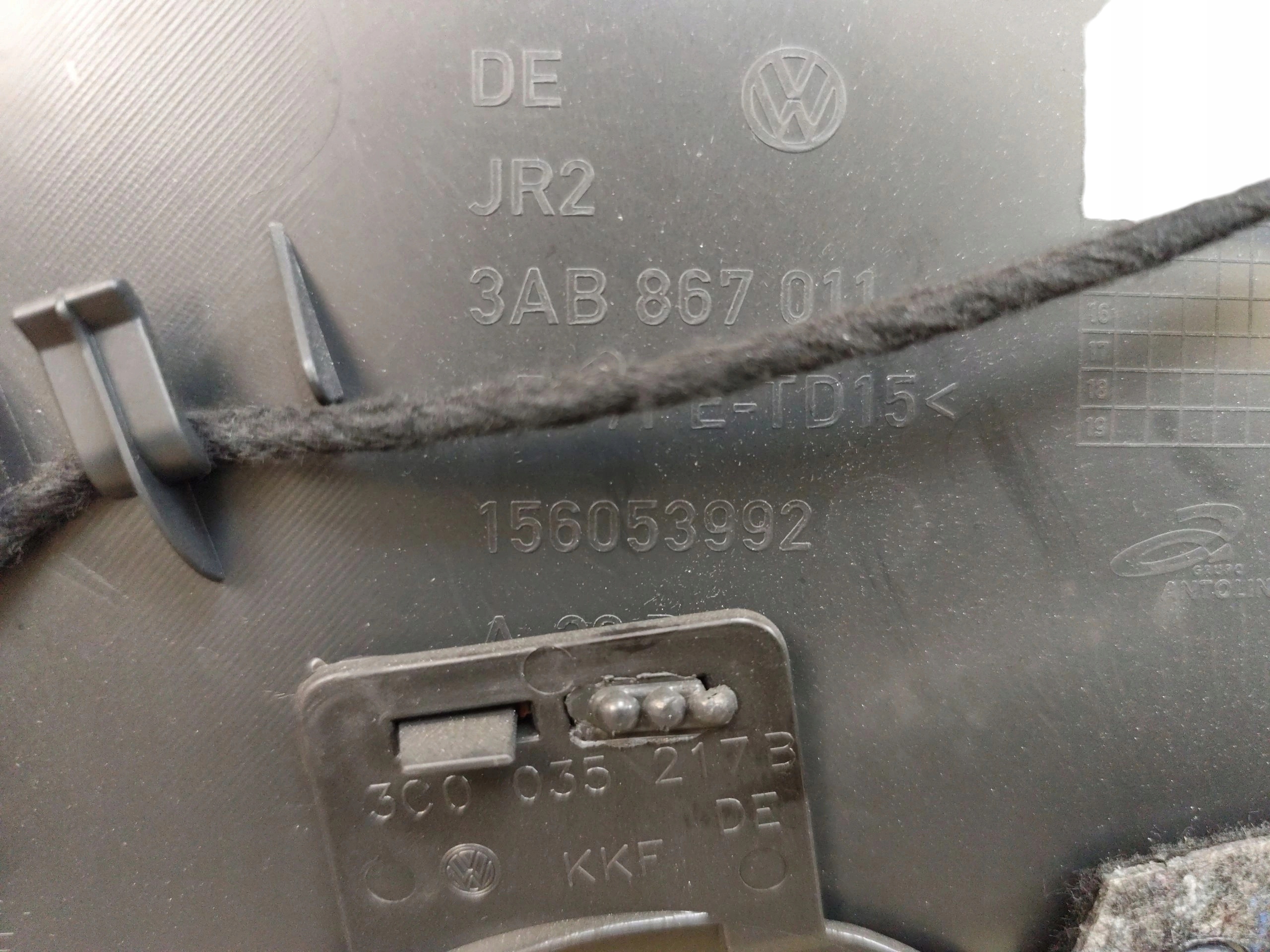 side door left front VOLKSWAGEN PASSAT B7 (2010-2014) 156053992 EUROPA