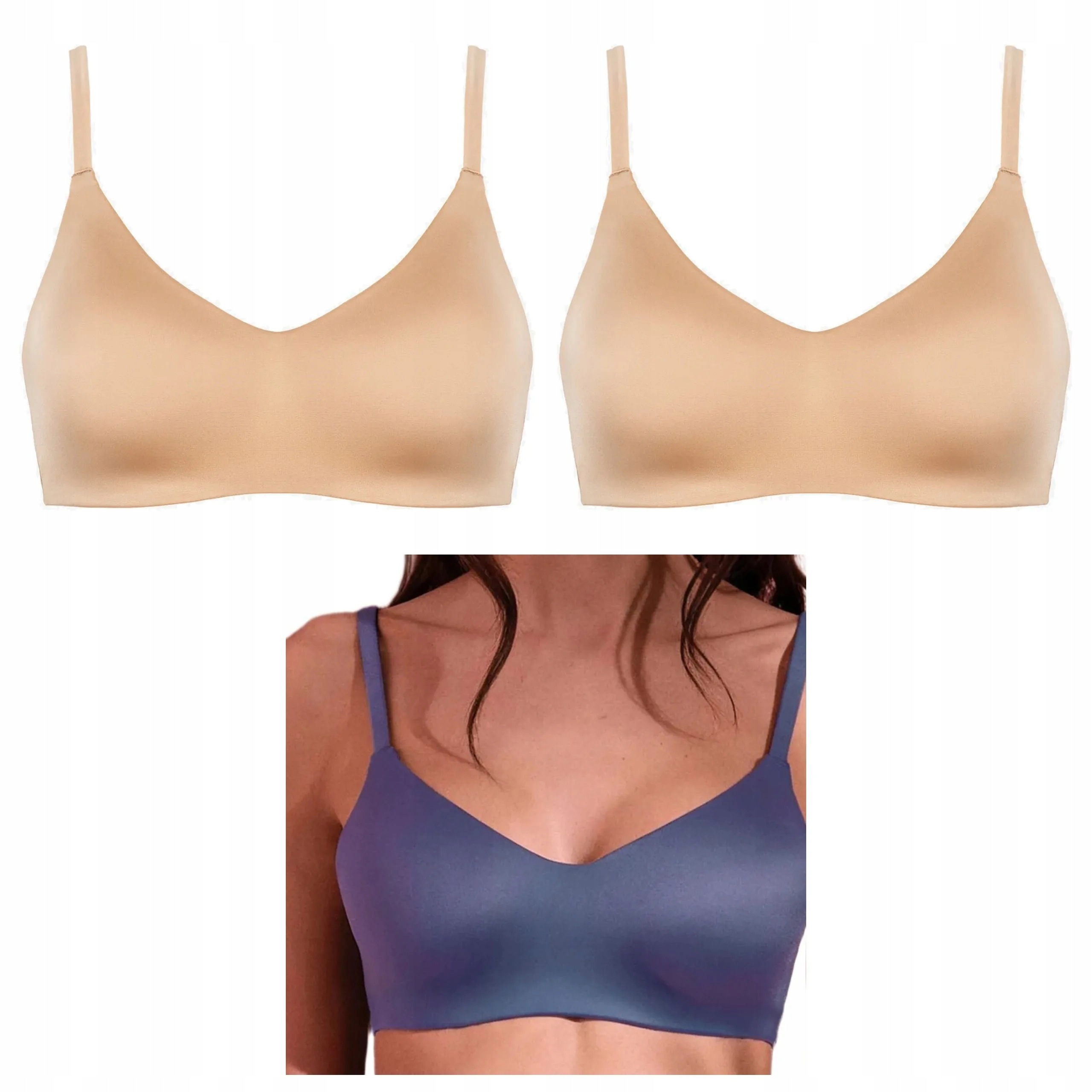 3 ks Podprsenka Lormar Active Ultrashine 2x hnědá džíny XL
