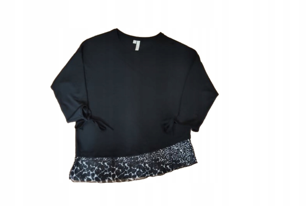 36/38 Bonprix B64 BPC BLUZKA Z SZYFONOWĄ WSTAWKĄ B64 mjo