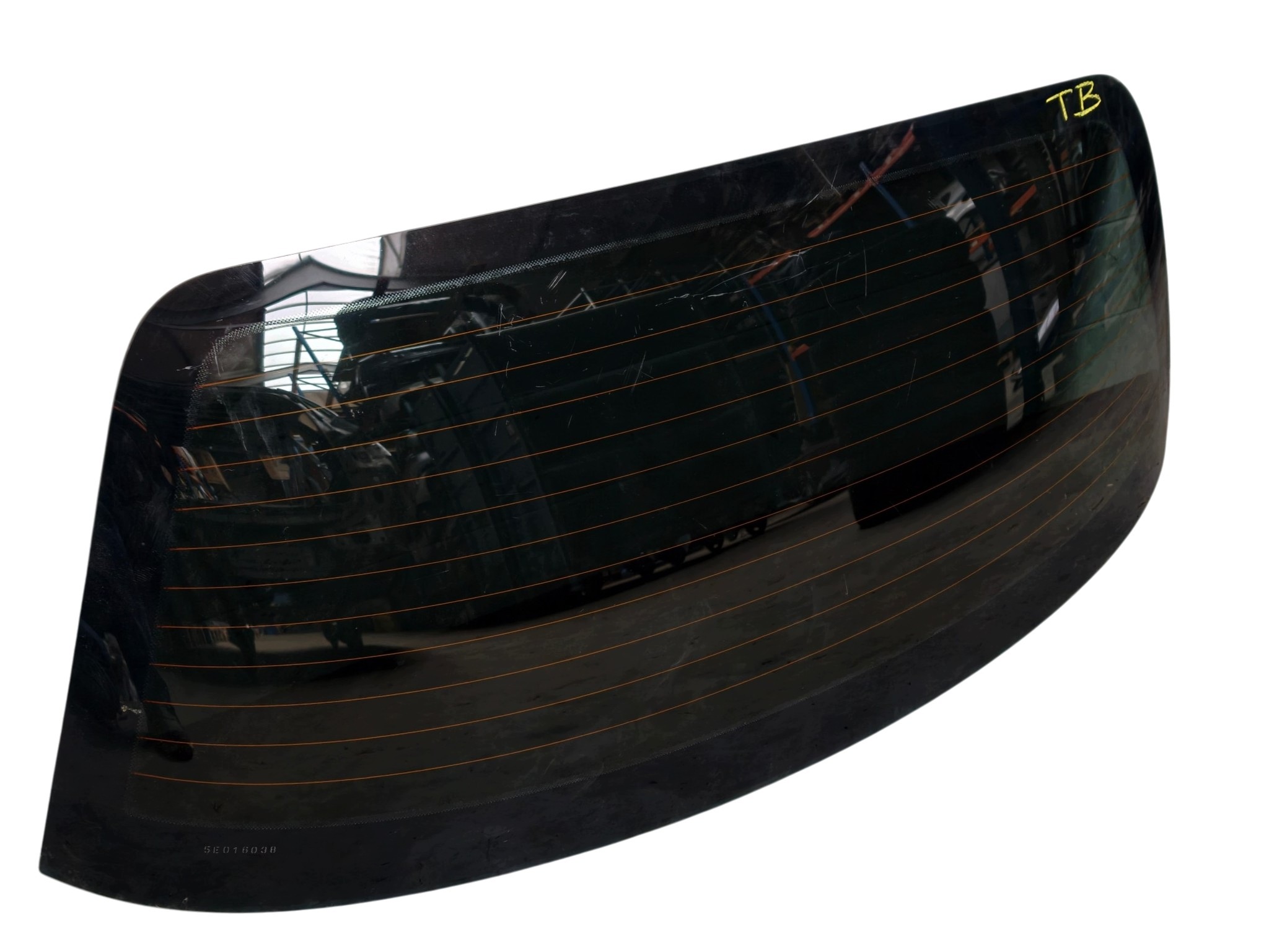 OPEL TIGRA B window rear part rear original AS2 tinted FOLIA