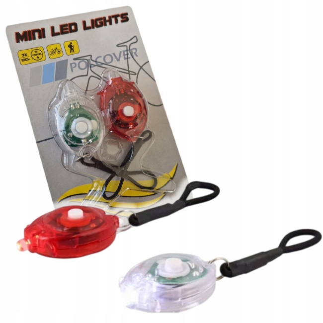 Lampka Mini Led do Roweru Hulajnogi Oświetlenie brelok Przód Tył