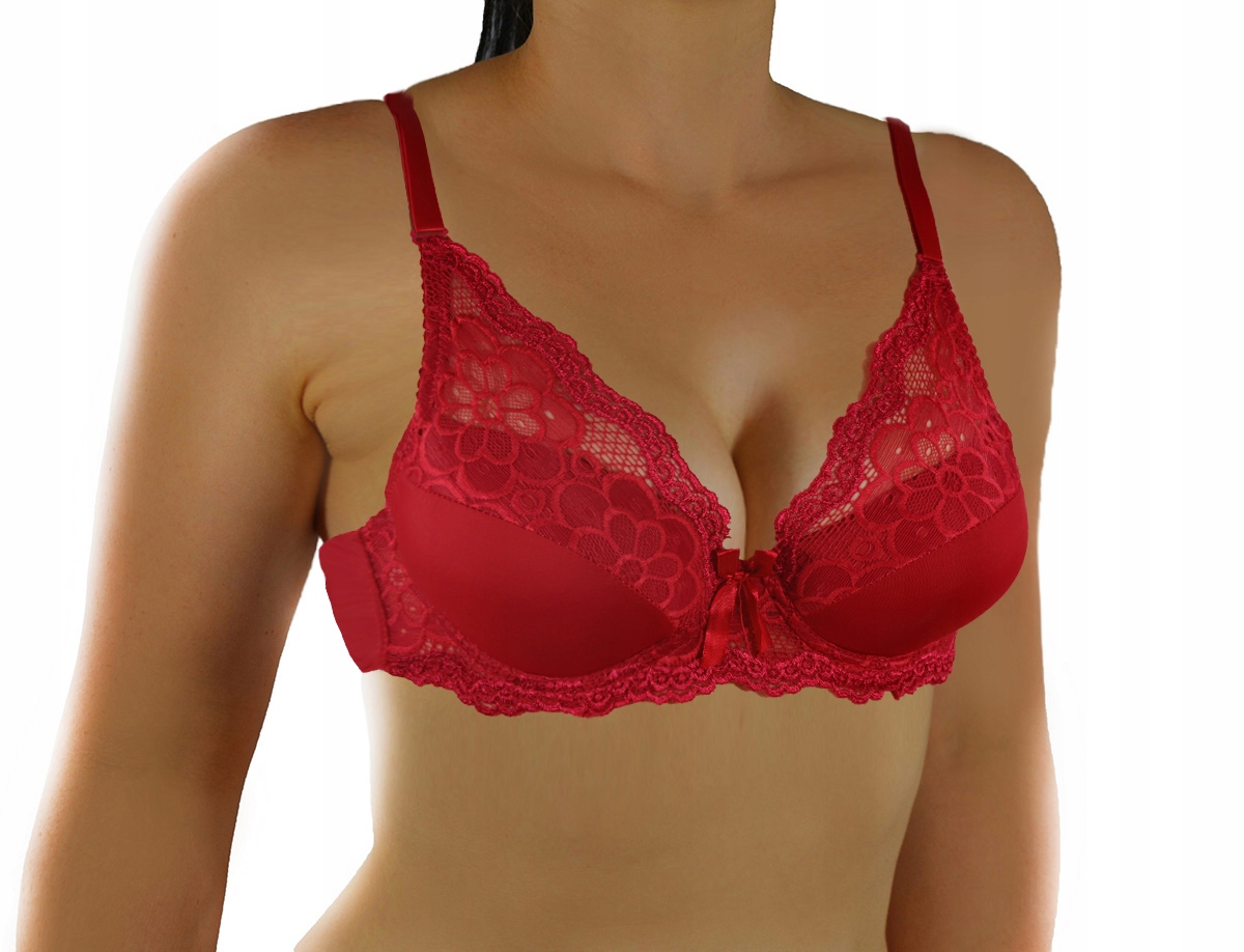 

Biustonosz bralette super Push Up B 75 czerwony