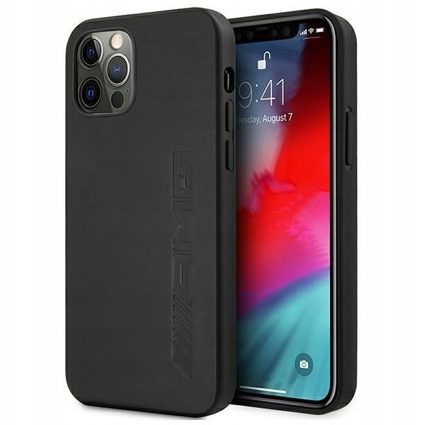 Amg AMHCP12LDOLBK iPhone 12 Pro Max6,7" czarny/black hardcase Leather
